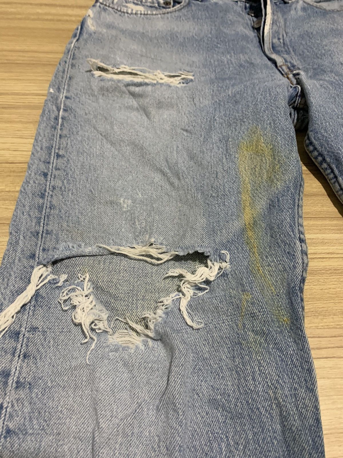 Levi's × Vintage Vintage Levis 501 usa distressed jeans Size US 31 - 3 Thumbnail