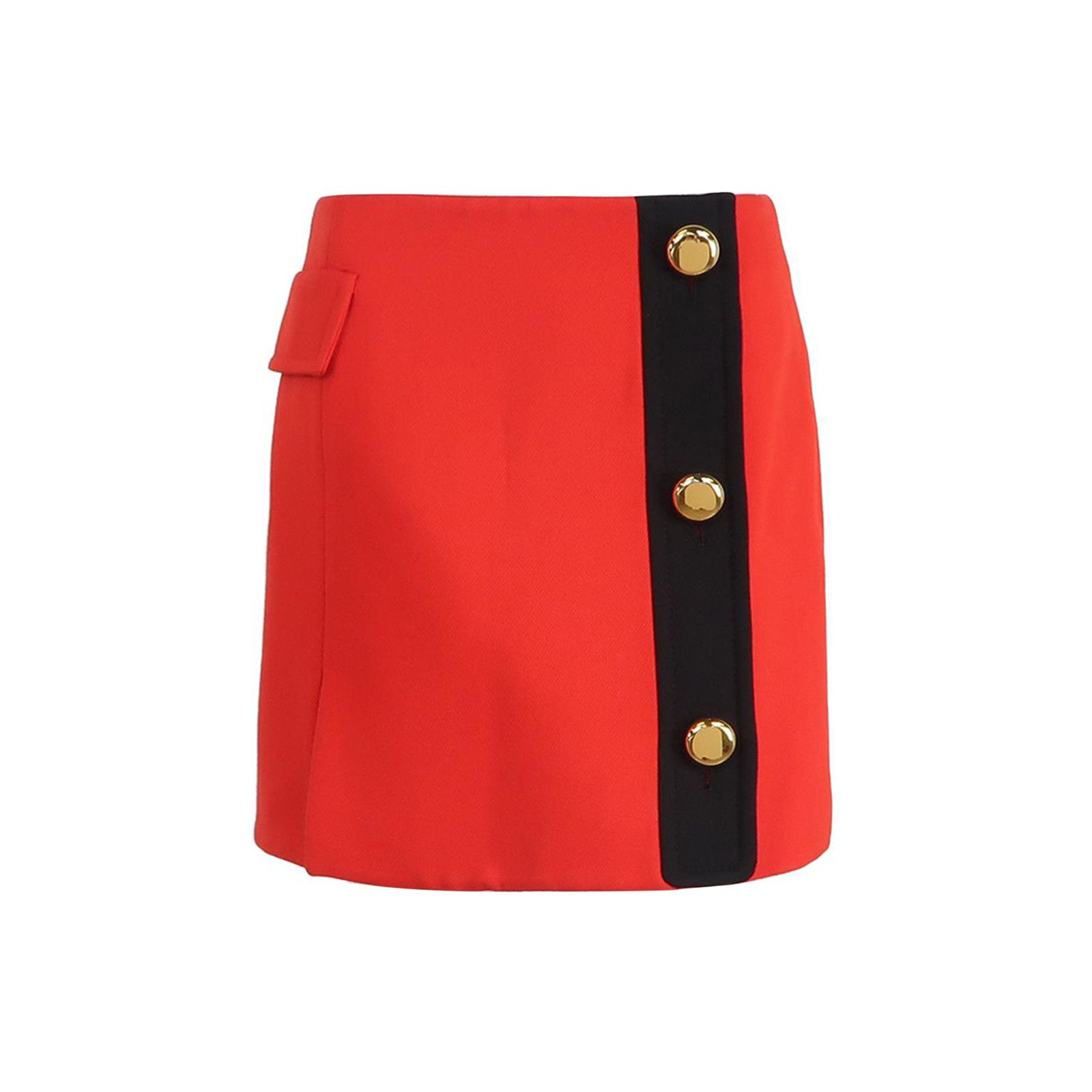 Prada Prada Red Wool Mini Skirt Size 40 Size 27" / US 4 / IT 40 - 1 Thumbnail