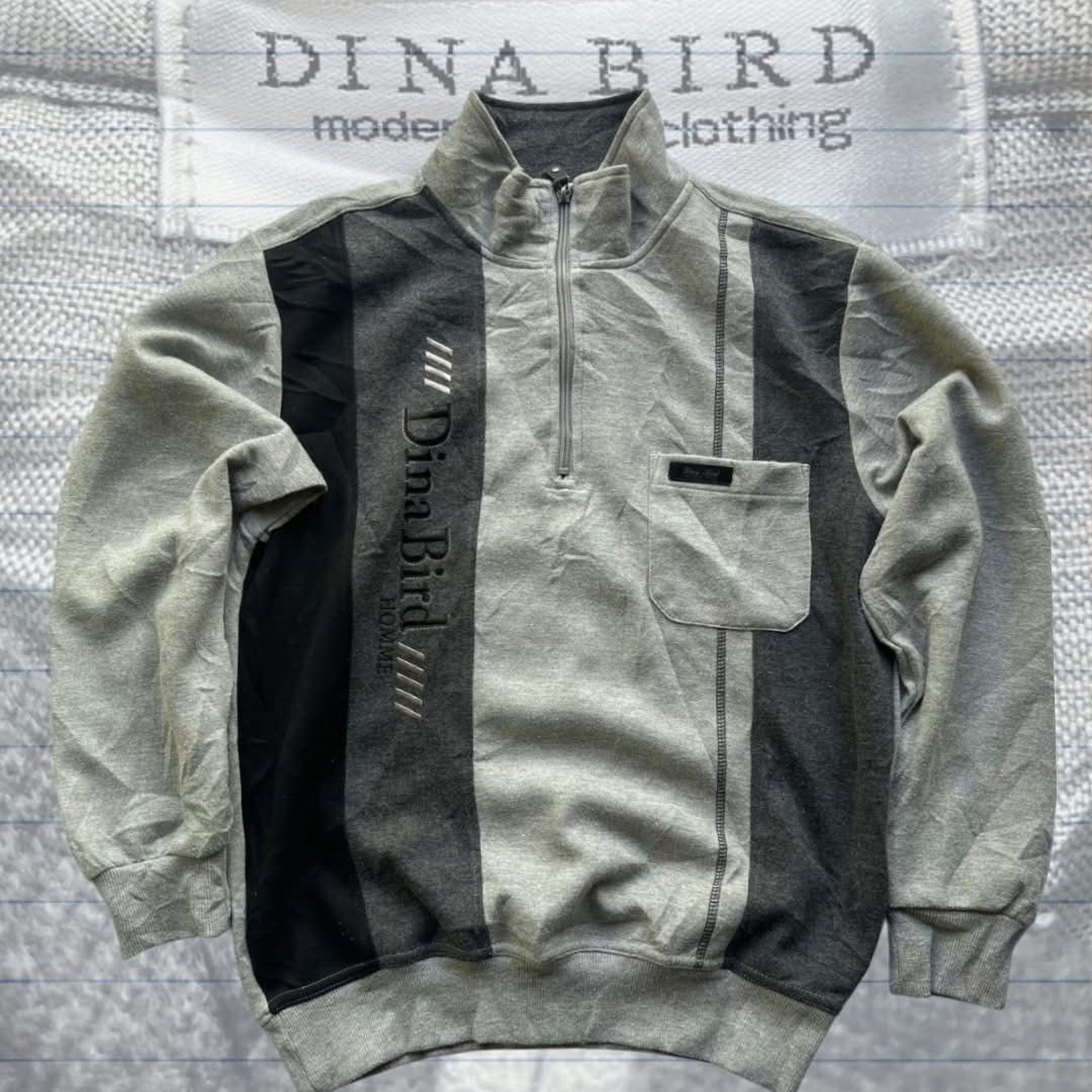 Japanese Brand × Other × Vintage Vintage sweater Half Zipper by dina bird Size US XXS / EU 40 - 1 Thumbnail
