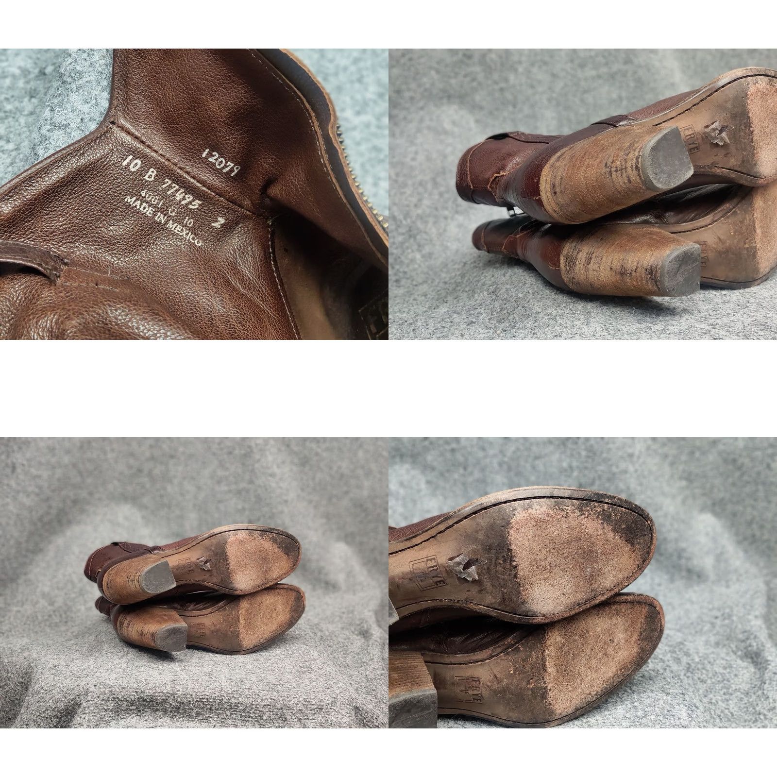 Frye Frye Design Tailor Boot Ankle Leather Brown Zip Boots Boots Size 32" / US 10 / IT 46 - 10 Thumbnail