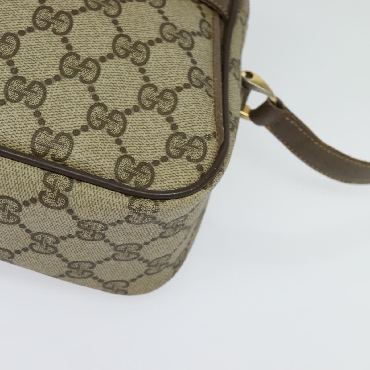 Gucci GUCCI GG Supreme Web Sherry Line Shoulder Bag Pvc Beige 904 Size ONE SIZE - 11 Thumbnail