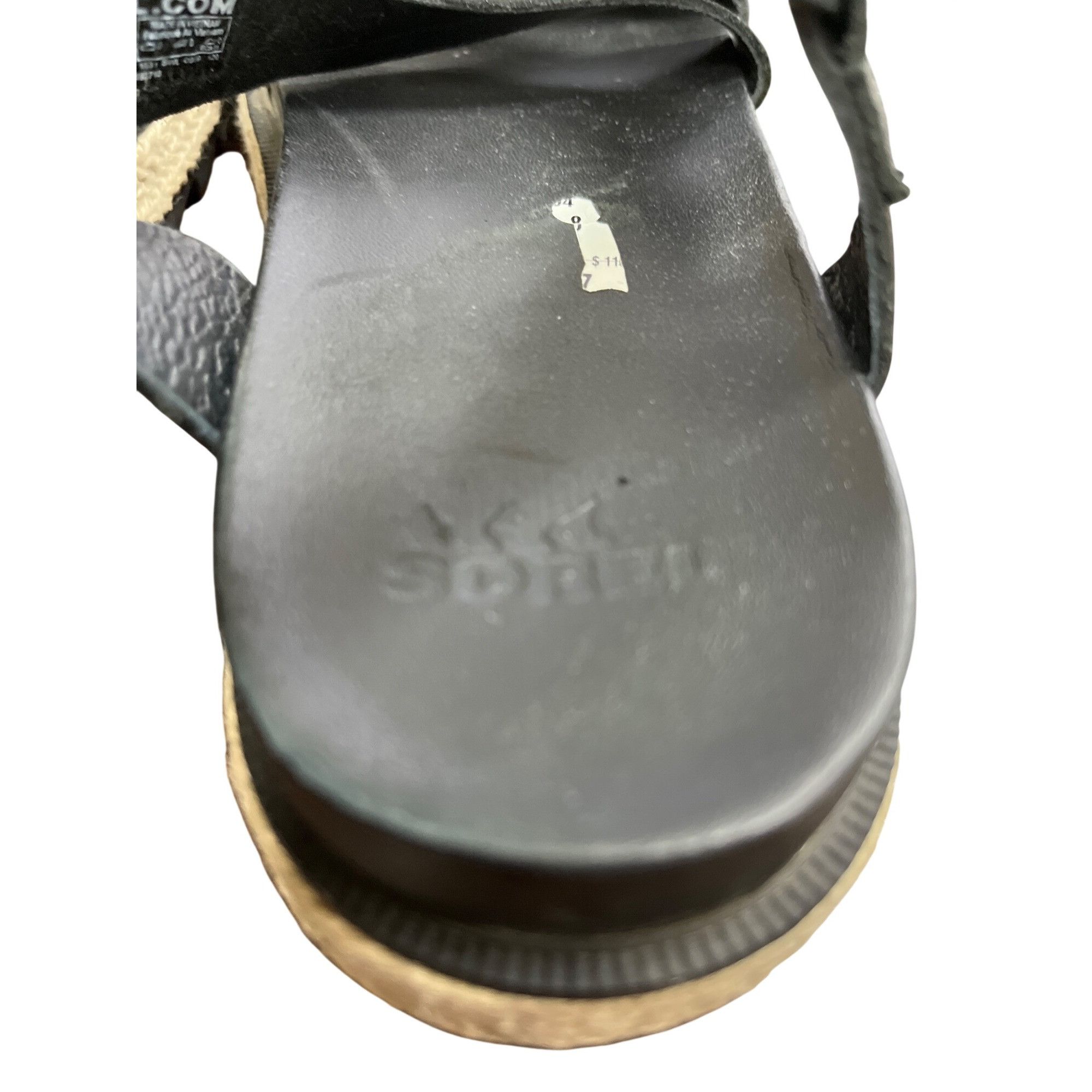 SOREL Sorel wms black leather open toe casual sandals shoes sz8 SK Size US 8 / IT 38 - 13 Thumbnail