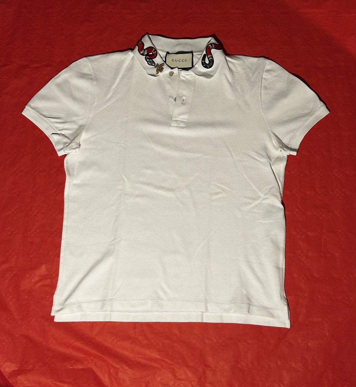 Gucci White classic Gucci Polo Size US M / EU 48-50 / 2 - 3 Thumbnail