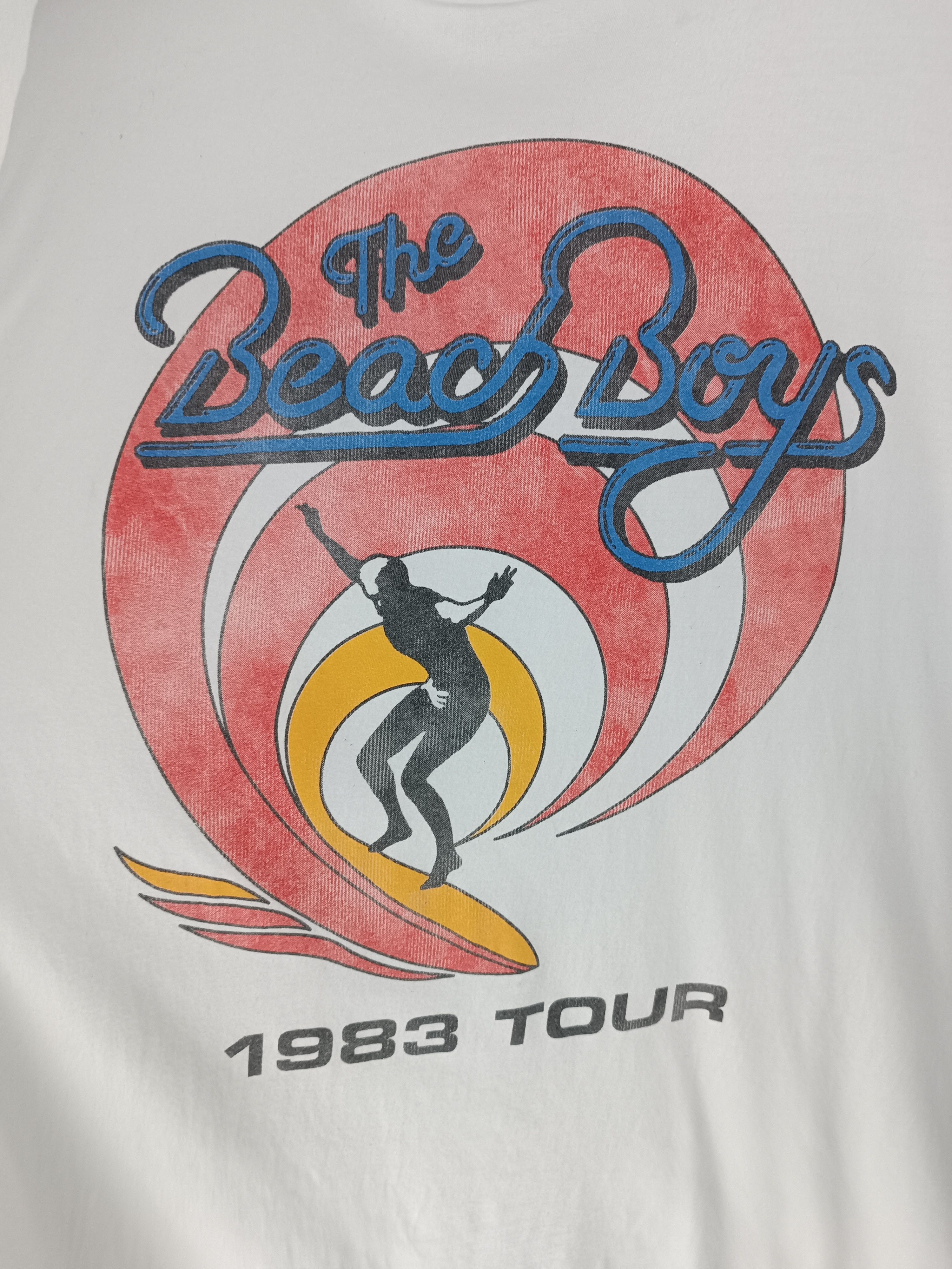 Band Tees VTG THE BEACH BOYS SURF TOUR 1983 TEE who kinks jam beatles Size US XL / EU 56 / 4 - 11 Thumbnail