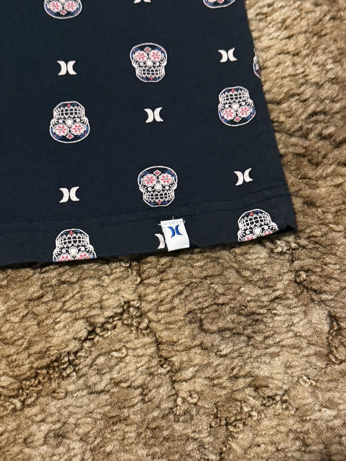 Hurley Hurley Skull Logo Polka Dot T-Shirt Tee Black Medium Size US M / EU 48-50 / 2 - 4 Thumbnail
