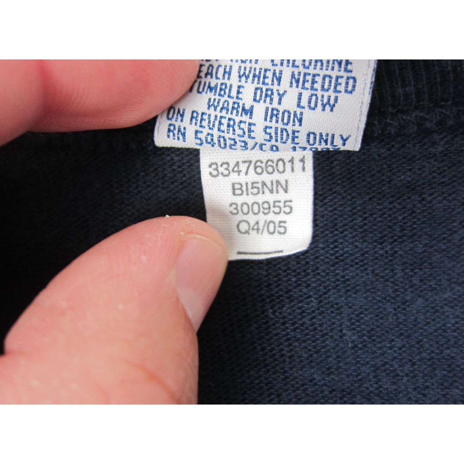 Old Navy Old Navy Shirt Mens L Blue Embroidered 90s Vintage Knit Cotton Long Sleeve T-Shirt Size US L / EU 52-54 / 3 - 5 Thumbnail