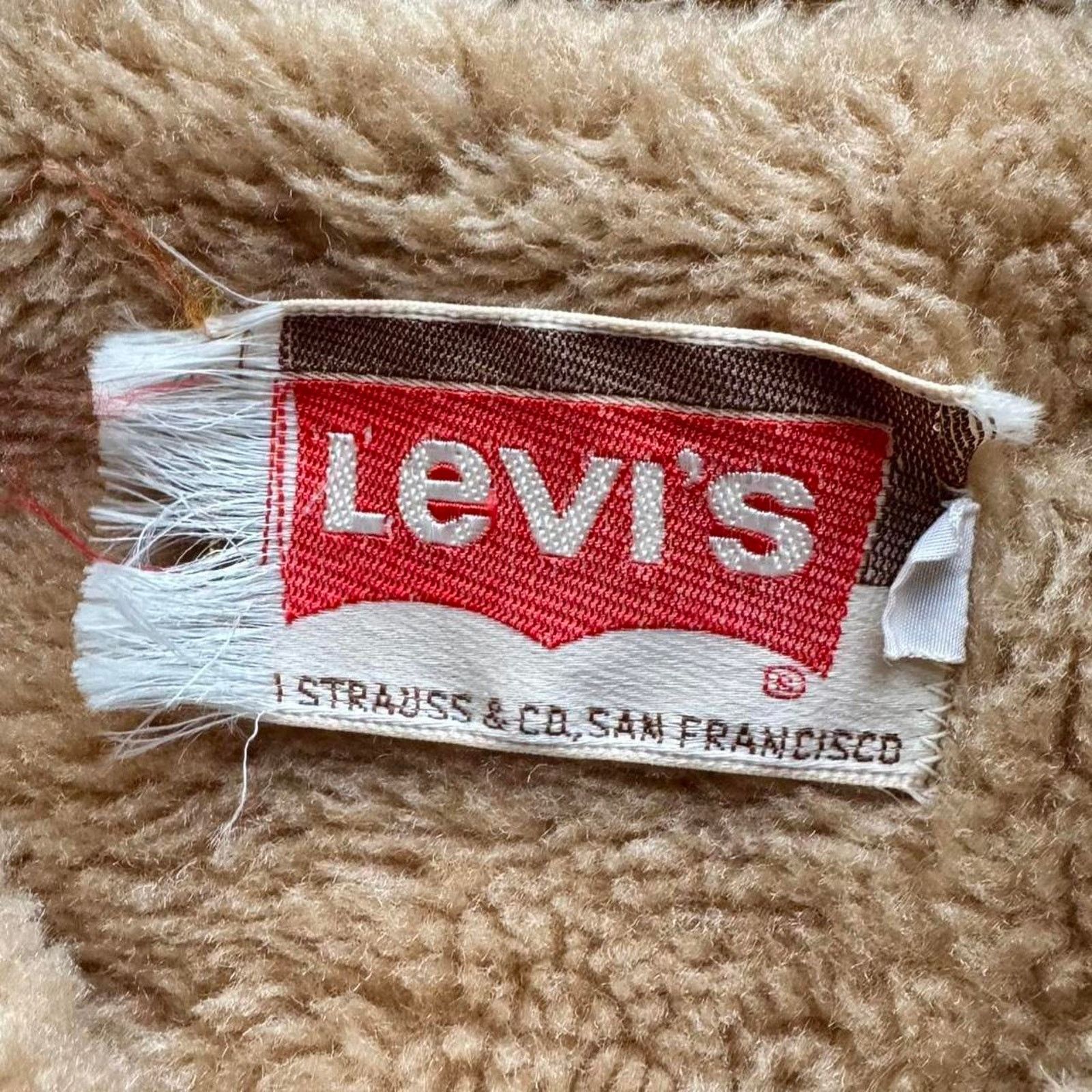 Levi's 70s Levi’s Faux Fur Lined Denim Bomber Jacket Size US S / EU 44-46 / 1 - 5 Thumbnail