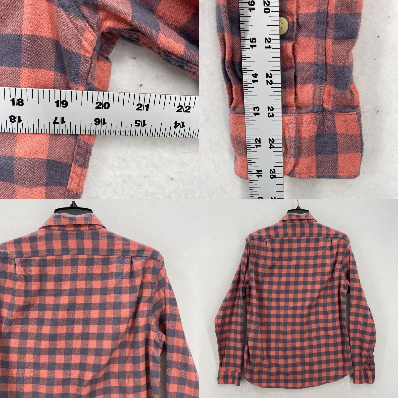 J.Crew J.CREW Flannel Shirt Mens M Slim Red Gingham Plaid Button Up Camp Hike Shirt Mens Size US M / EU 48-50 / 2 - 8 Thumbnail