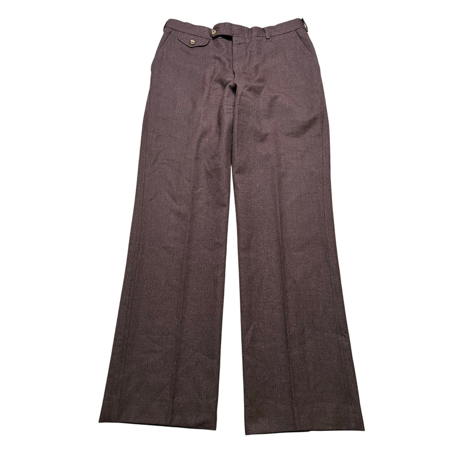 Club Room Club Room Bamberger’s 100% Wool Dress Pants Brown 34R 90s Size US 34 / EU 50 - 1 Thumbnail