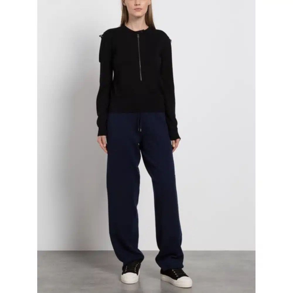Tom Ford o1loc1c1224 PAK061 Cashmere Sweatpant in Navy Blue Size 25" / US 0 / IT 36 - 2 Thumbnail