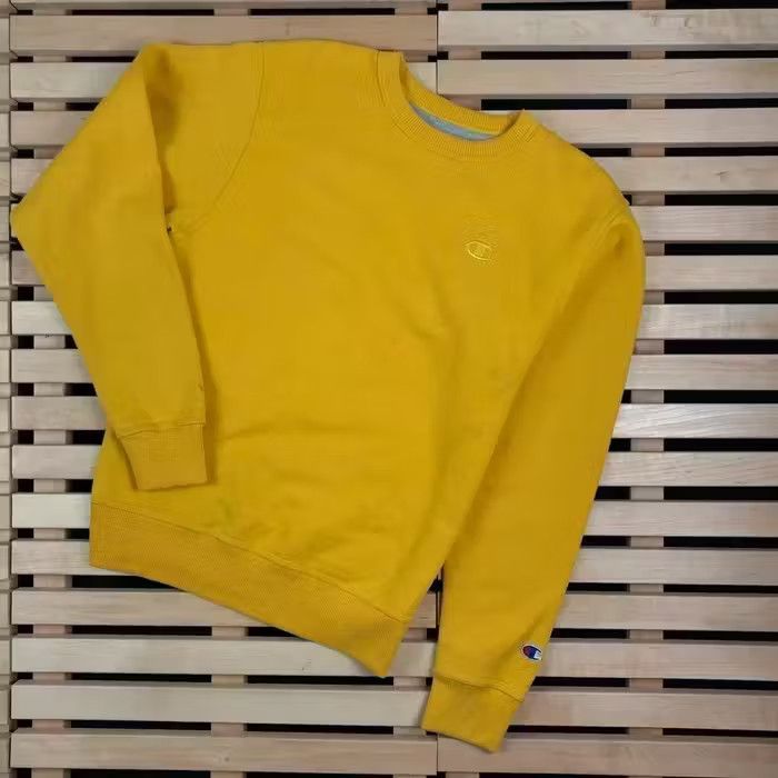 Champion × Vintage Mens Sweatshirt Champion Vintage Size S Yellow Size US S / EU 44-46 / 1 - 1 Thumbnail