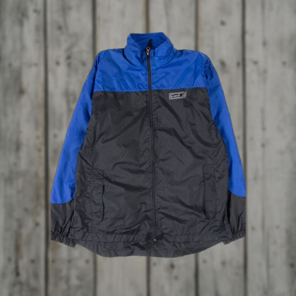 Starter VINTAGE Starter Windbreaker Jacket Unisex 90s Blue Black Small Boys XL Size US S / EU 44-46 / 1 - 1 Thumbnail