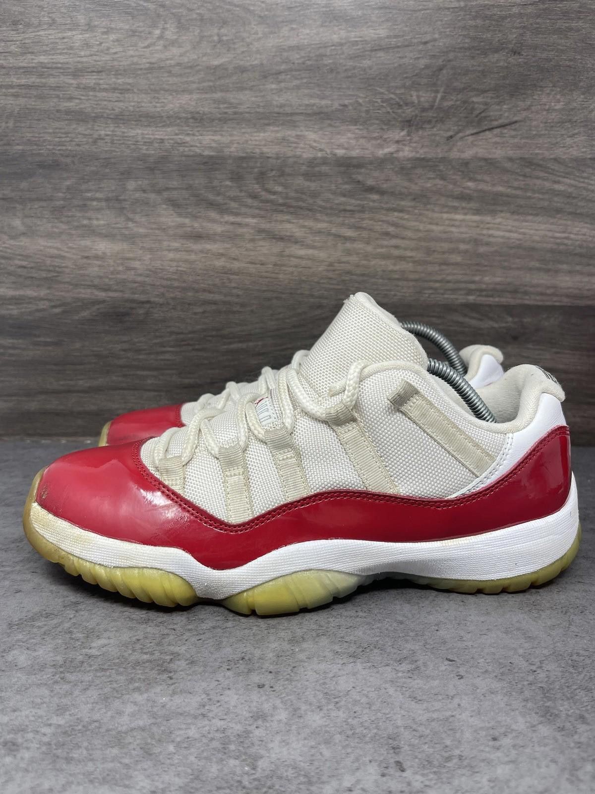 Jordan Brand Air Jordan 11 Low Cherry Sneakers Mens Size 8 White Red Size US 8 / EU 41 - 1 Thumbnail