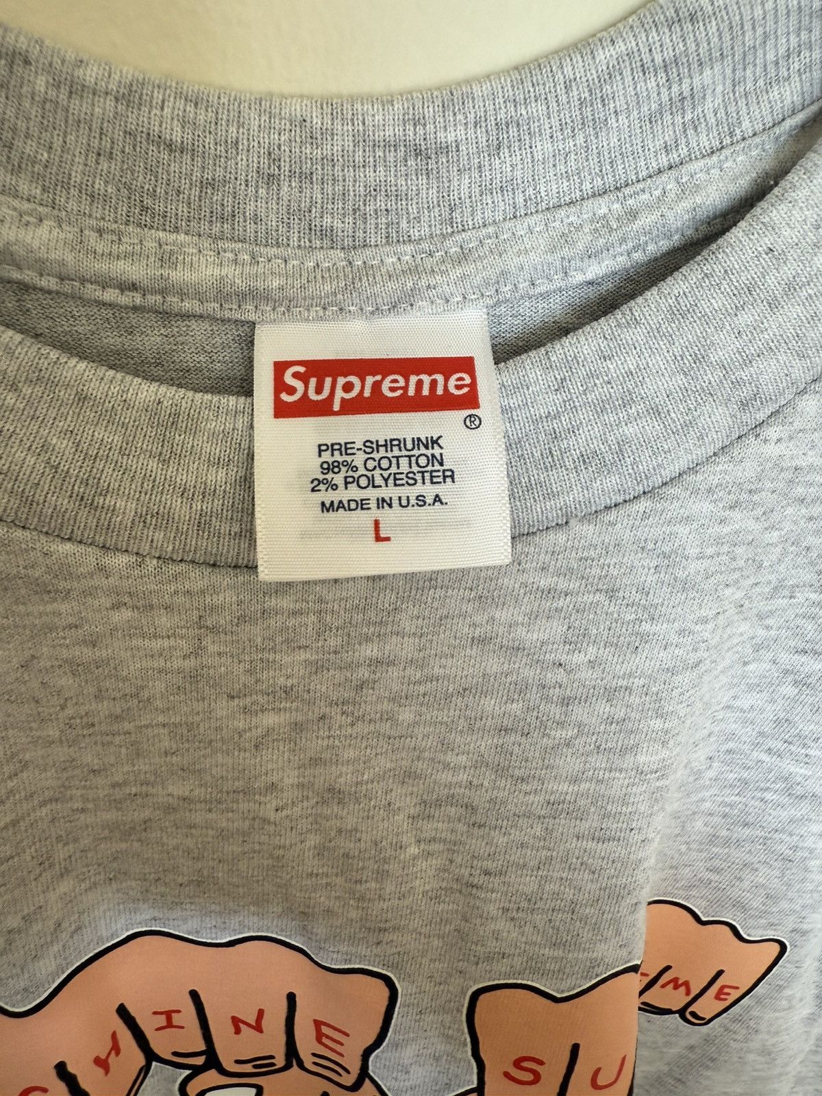 Supreme Supreme x Toy Machine Fist Tee Size US L / EU 52-54 / 3 - 4 Thumbnail