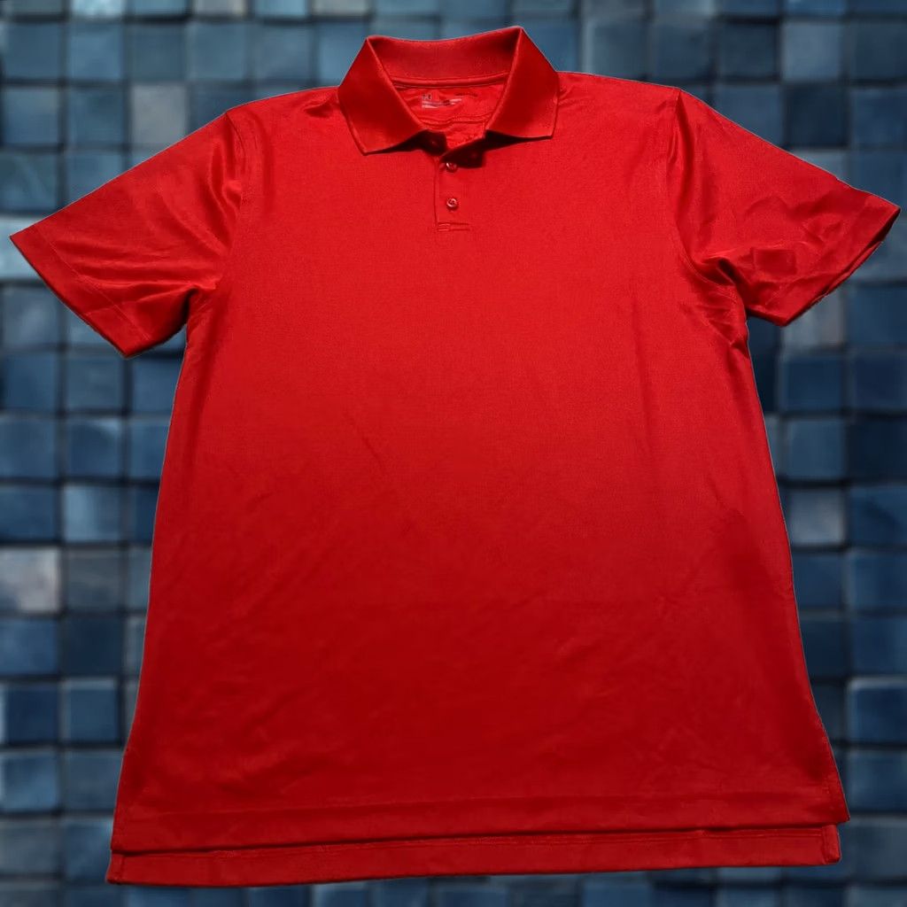 Under Armour Under Armour Polo Shirt Golf Red S Mens Athletic Short Sleeve Shirt Size US S / EU 44-46 / 1 - 1 Thumbnail