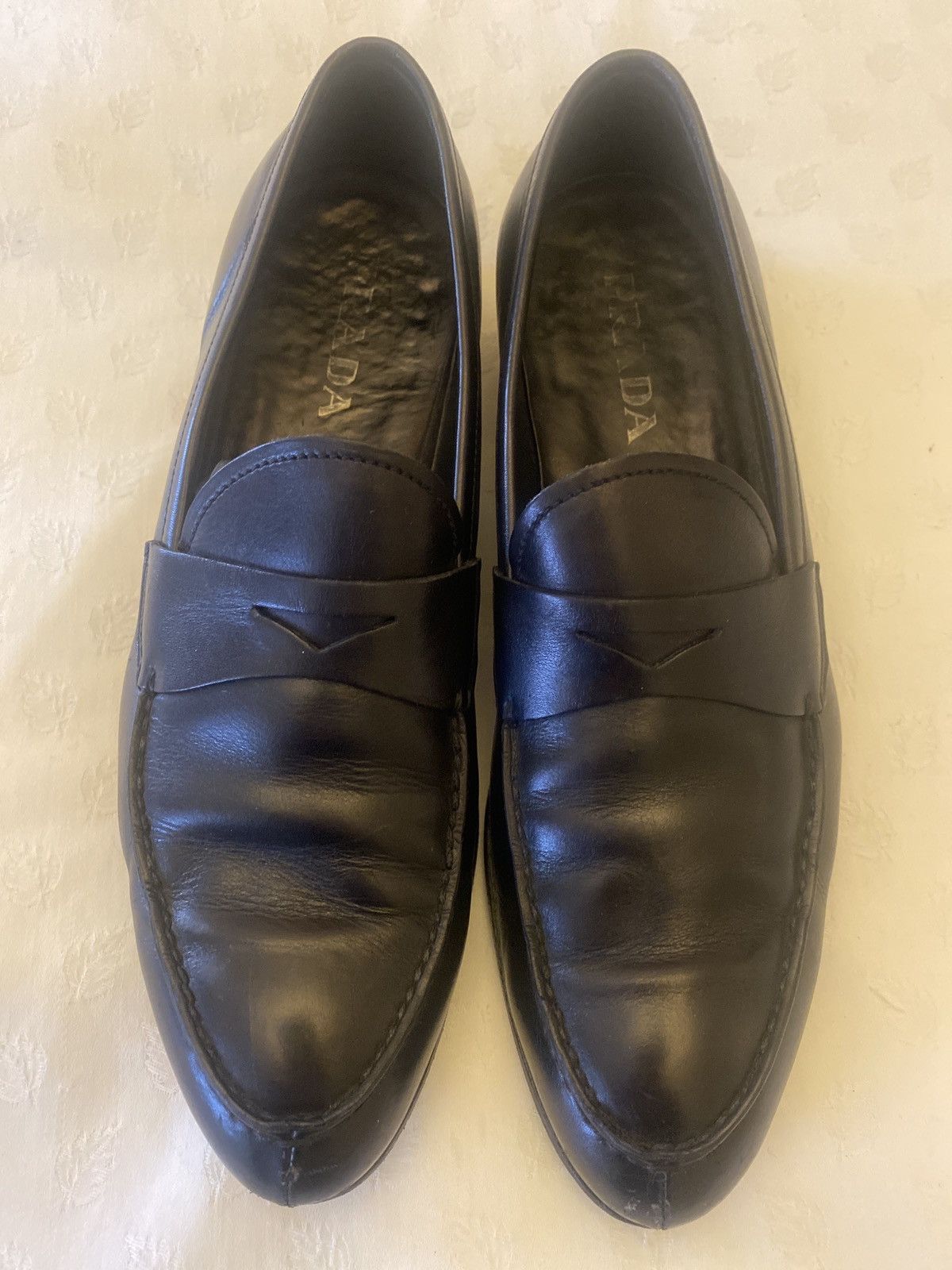 image of Prada Black Penny Loafer, Men's (Size 8.5)