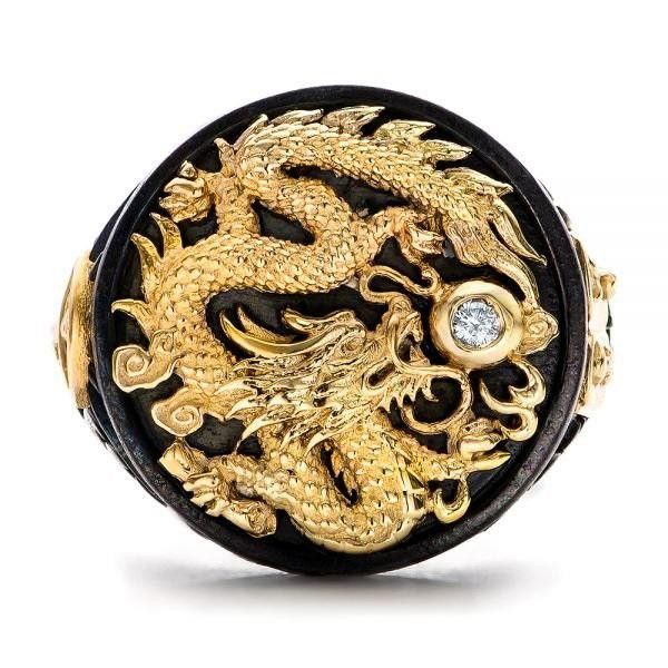 Designer Men's "The Rising Dragon" Capitan Collection Ring - Size 11 Size ONE SIZE - 1 Thumbnail