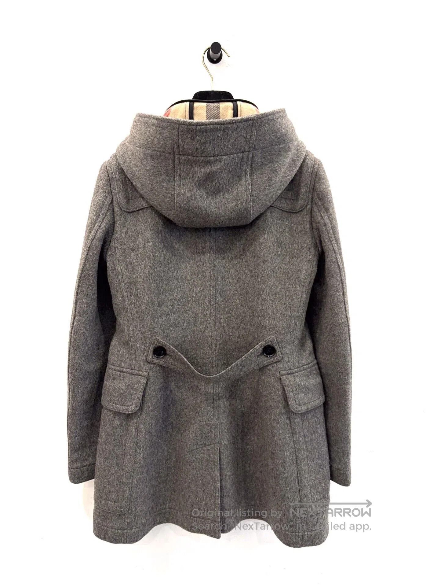 Burberry Burberry Women's Gray Wool Trench Coat. Size XS / US 0-2 / IT 36-38 - 3 Thumbnail
