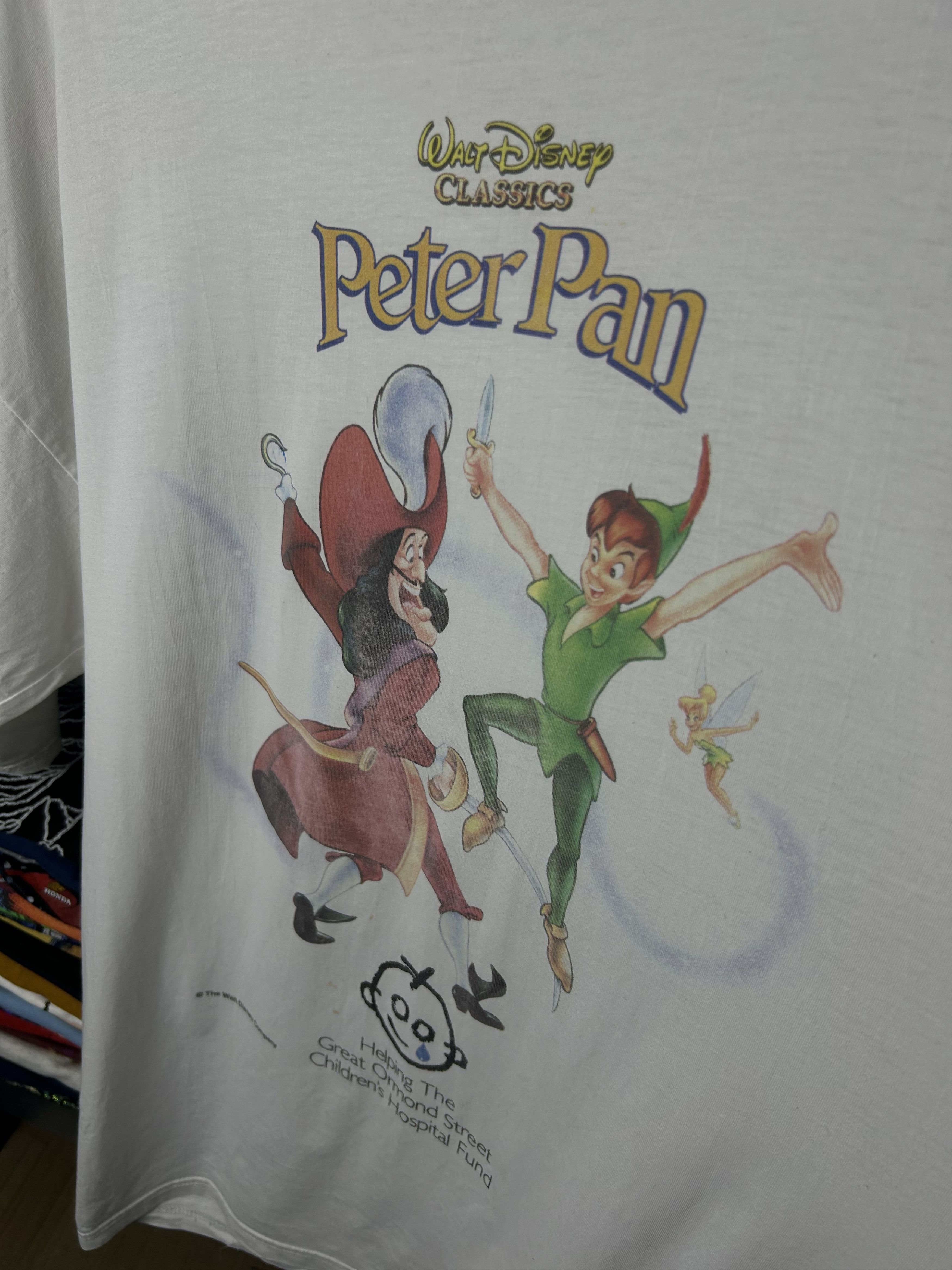 Cartoon Network Vintage 90s Peter Pan Hook Cartoon Movie T-shirt Size US XL / EU 56 / 4 - 13 Thumbnail