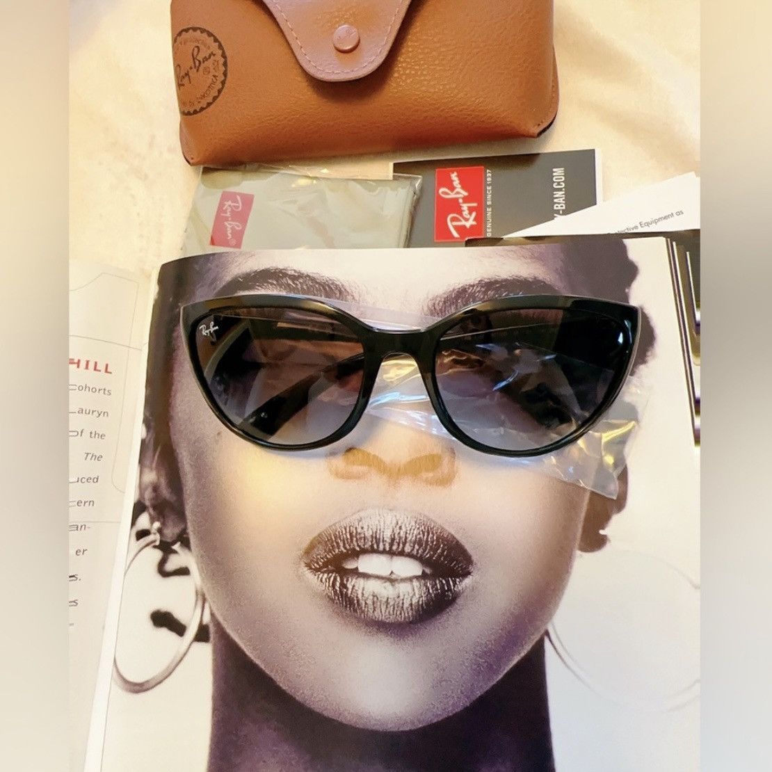 RayBan Ray Ban RB4167 601/8G 59 20 130 Polished Black Frame Gray Size ONE SIZE - 9 Thumbnail