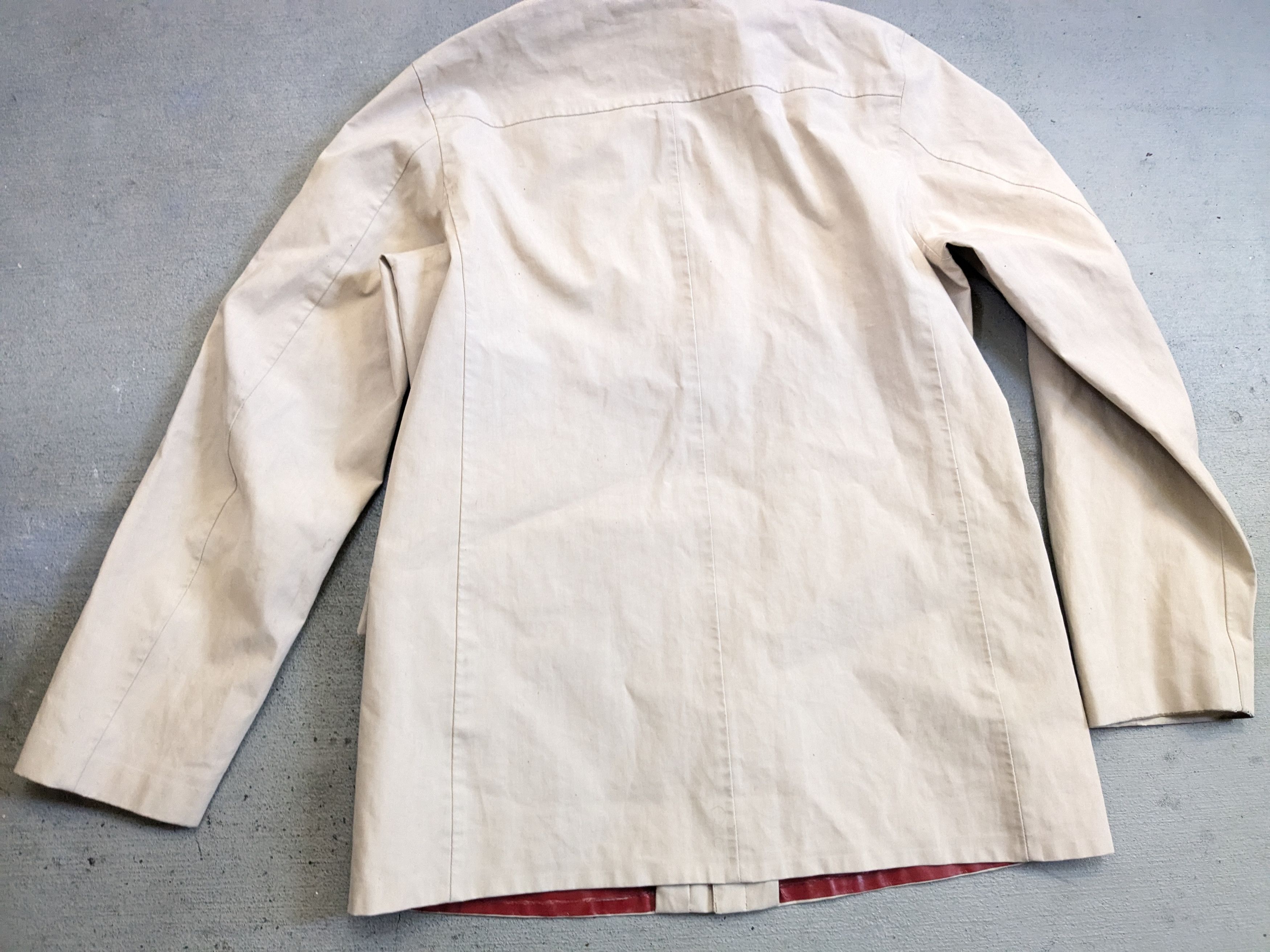 Prada Prada Jacket Beige Medium Cotton Bomber Zip Up Coat Size US M / EU 48-50 / 2 - 16 Thumbnail