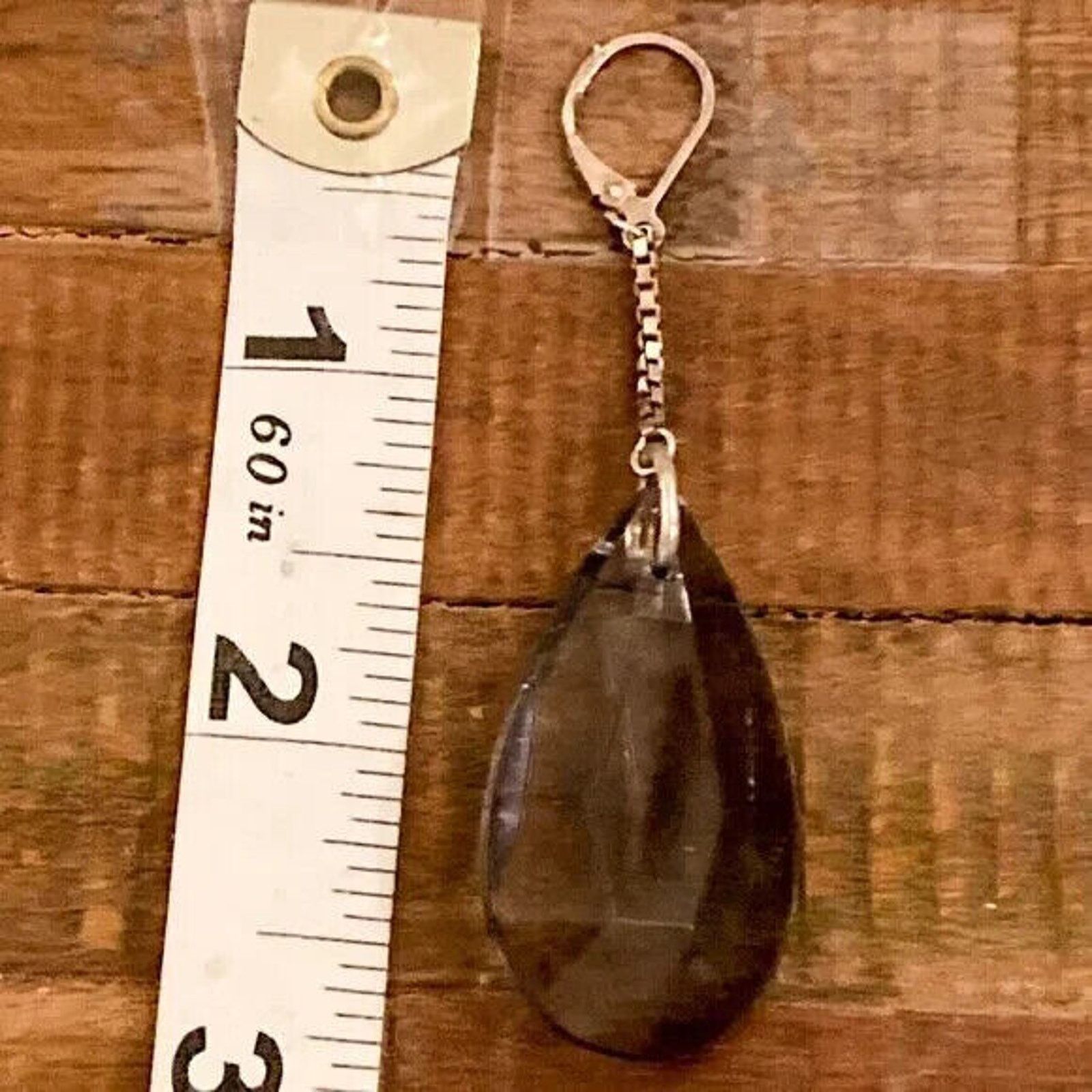 Fred Segal Sterling Silver & Gray Lucite Earrings NWOT, High Quality Size ONE SIZE - 4 Thumbnail