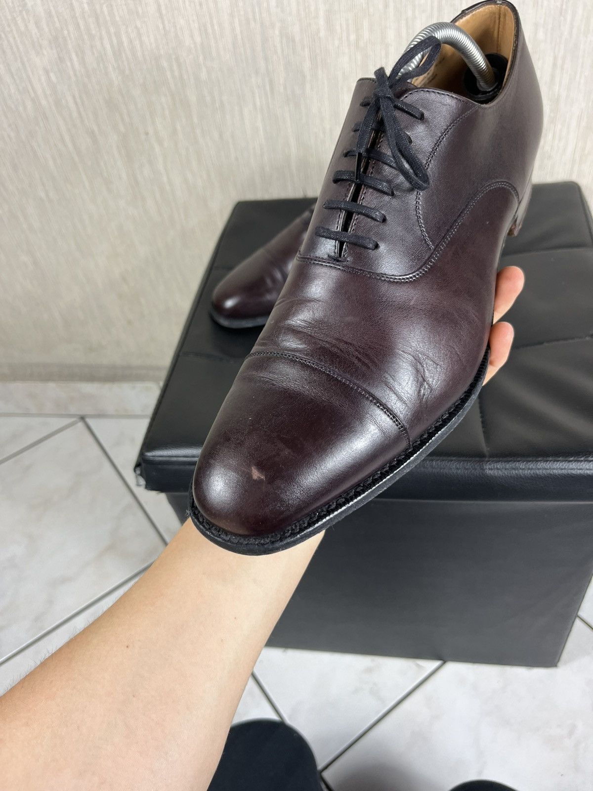 Church's Church’s Kentford classic leather shoes burgundy shade Size US 10 / EU 43 - 20 Thumbnail