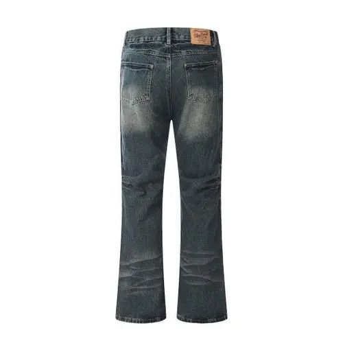 Anime × Japanese Brand × Jean High street washed distressed ripped flared jeans y2k Size US 32 / EU 48 - 2 Thumbnail