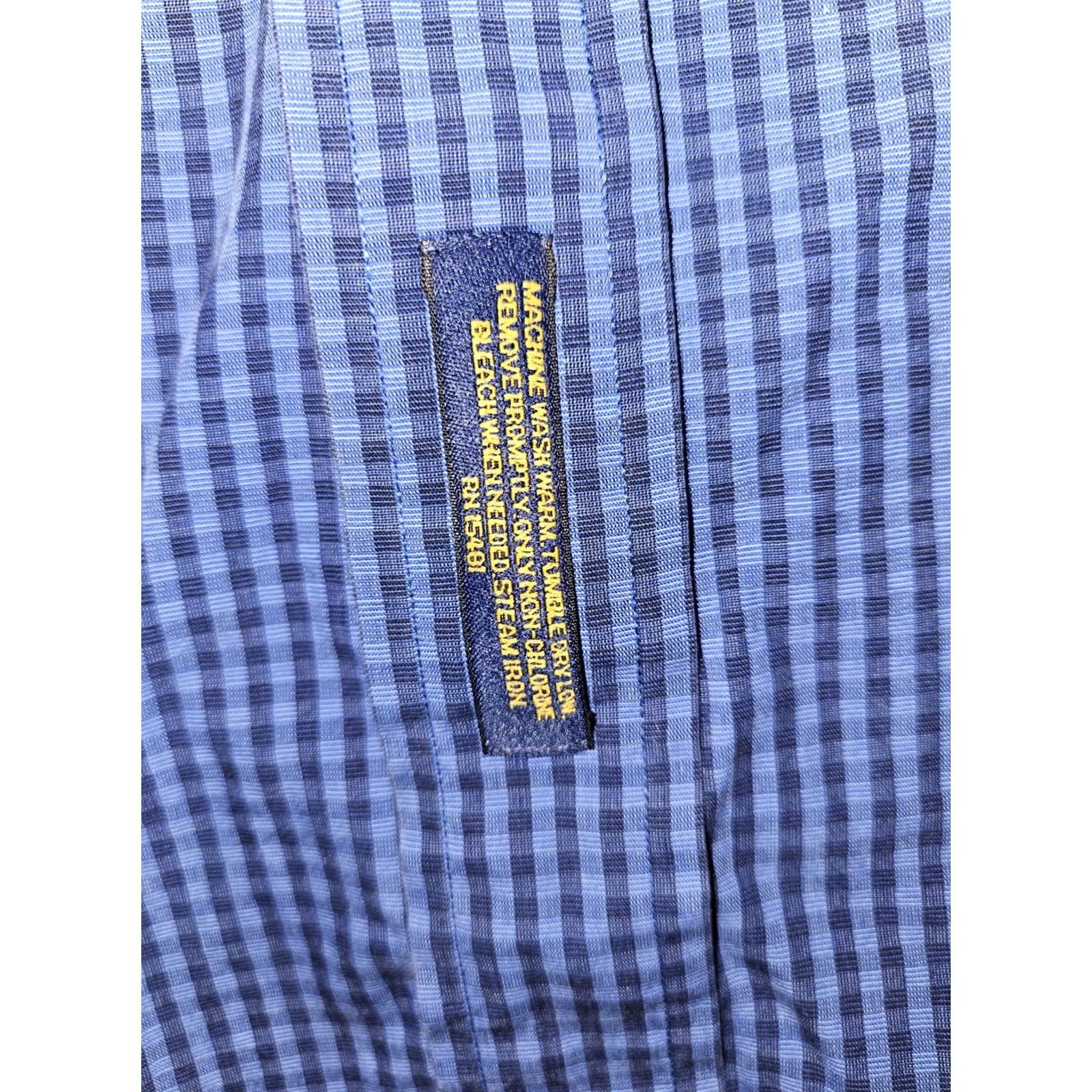 Tommy Hilfiger VINTAGE Tommy Hilfiger Button-Up Shirt Men's 16.5 34-35 Blue Check Long Sleeve Size US XL / EU 56 / 4 - 7 Thumbnail