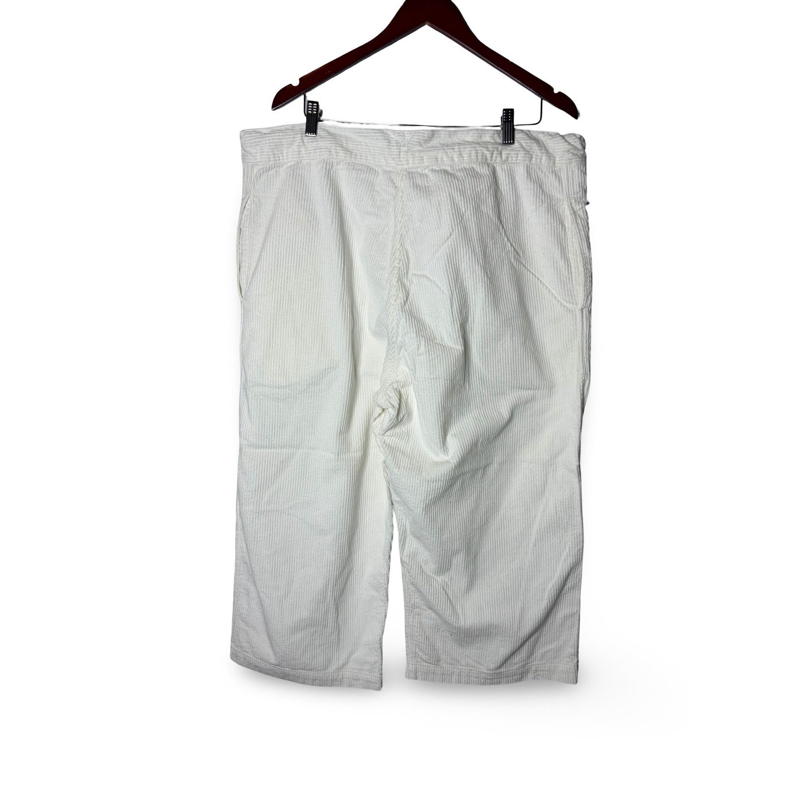 Other Egg Trading London white corduroy cropped pants One Size Size 30" / US 8 / IT 44 - 2 Thumbnail