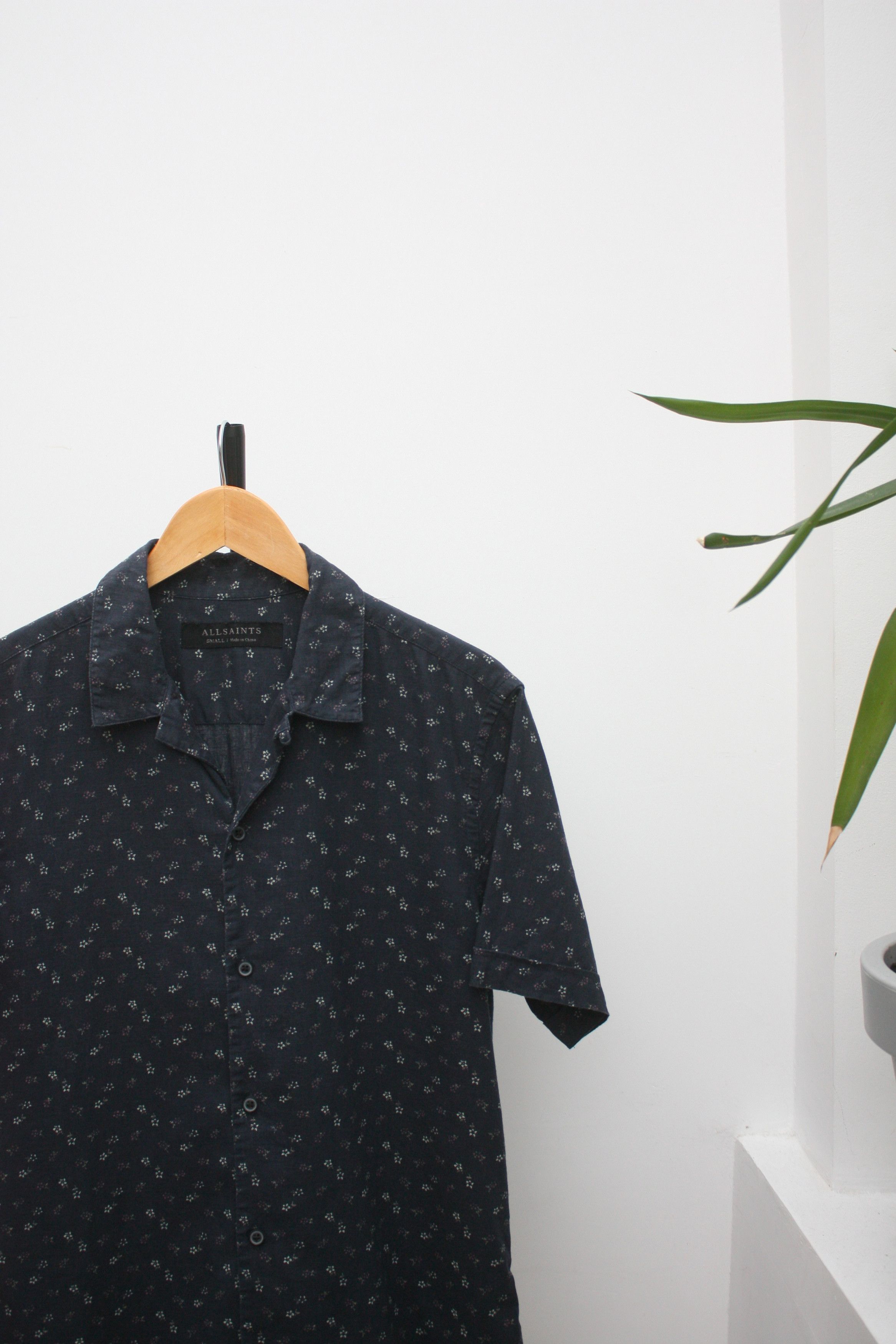 Allsaints All Saints Rosid SS Shirt Navy Linen Short Sleeve Small Size US S / EU 44-46 / 1 - 1 Thumbnail