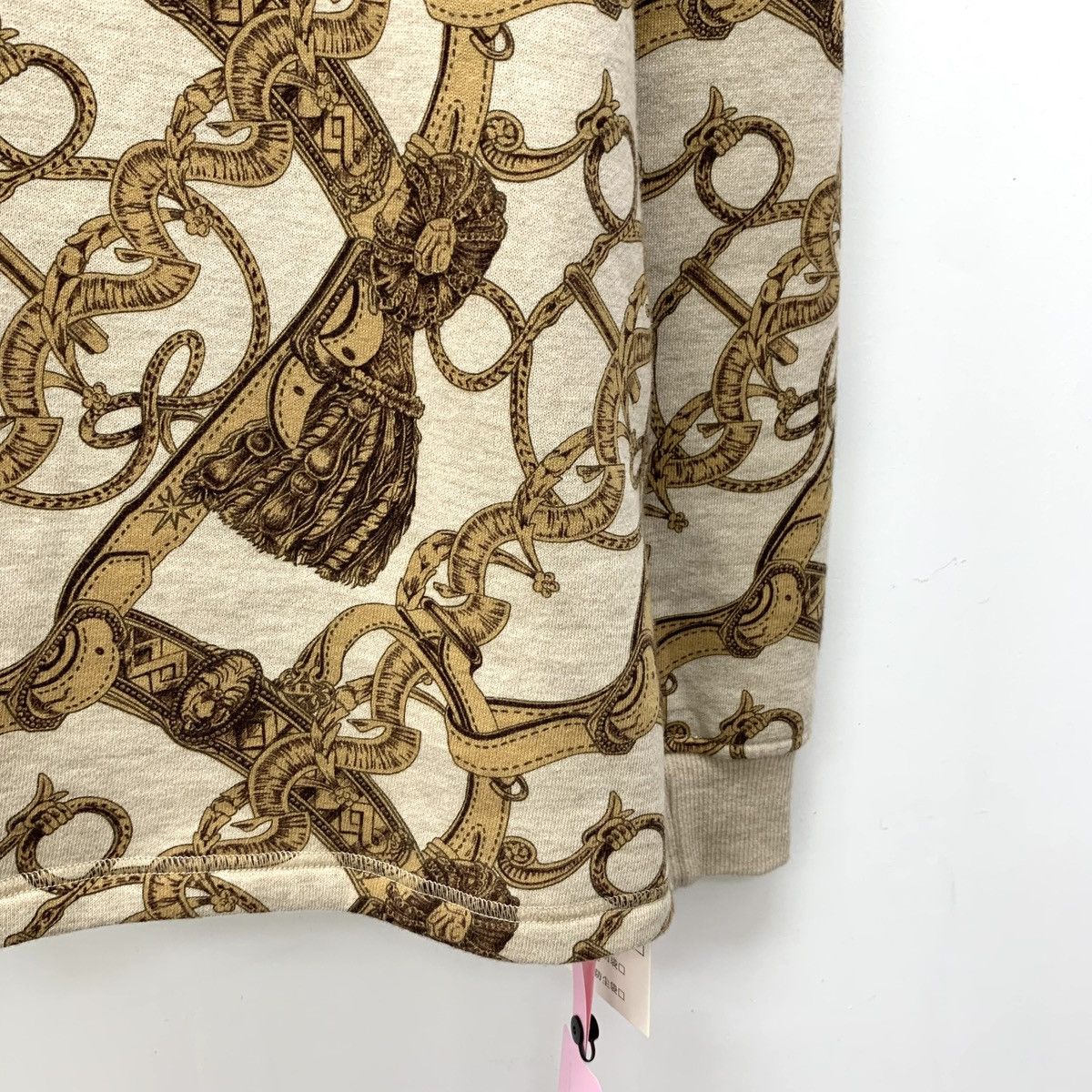 Hermes Hermes Yellow Chain Intarsia Long Sleeve Knit Pullover K26WX Size XXS / US 00 / IT 34 - 4 Thumbnail