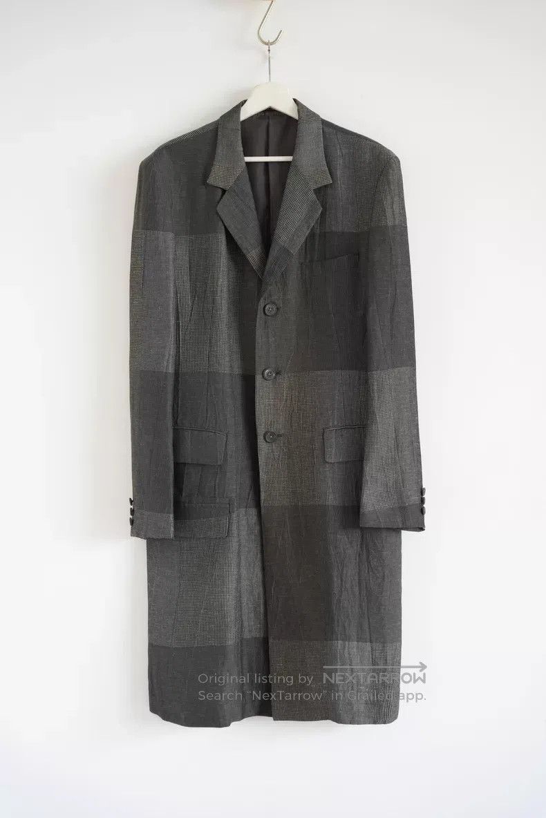 Yohji Yamamoto Yohji Yamamoto 20ss Plaid Patchwork Coat Size US M / EU 48-50 / 2 - 1 Thumbnail