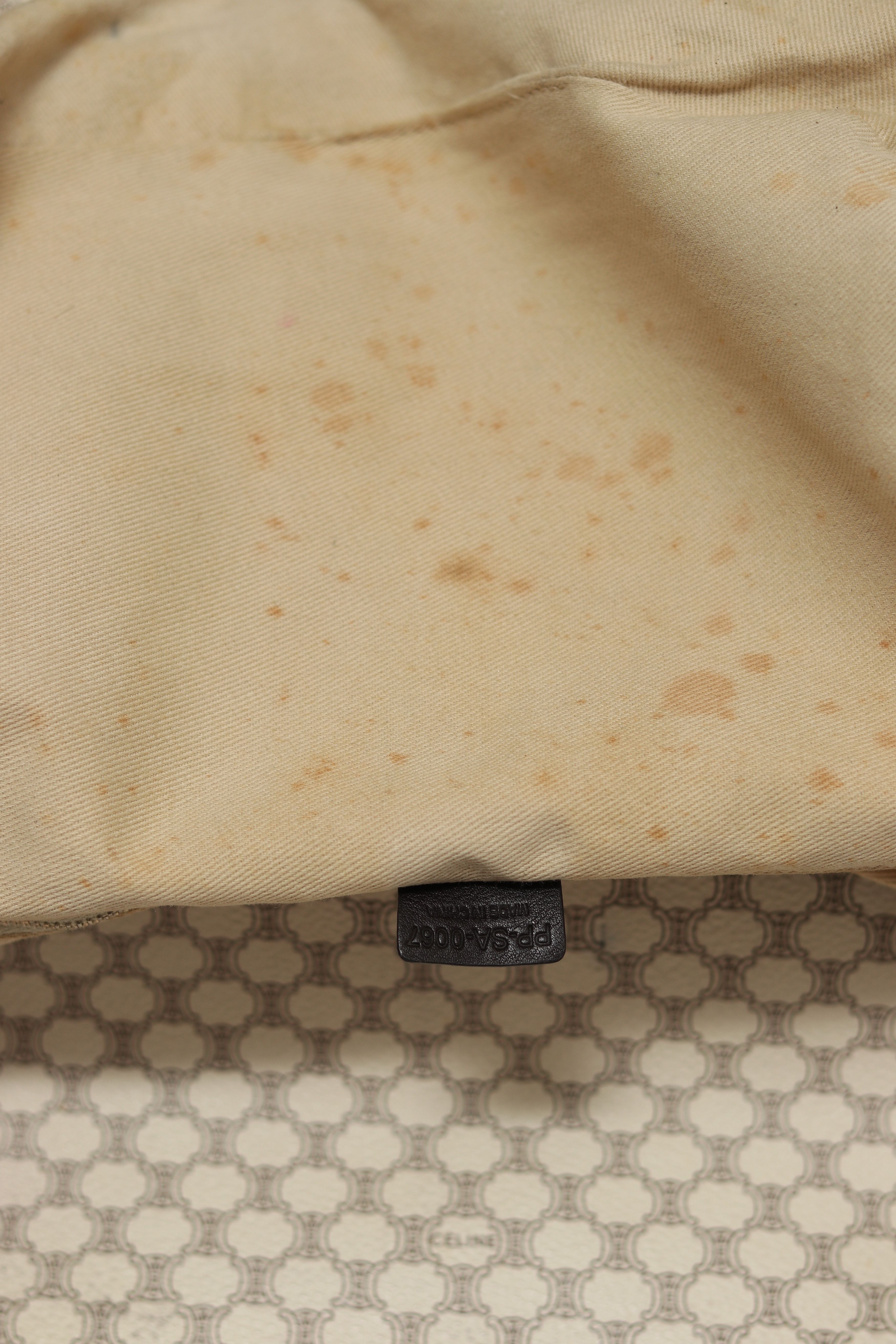 Celine × Vintage CELINE Macadam Canvas Shoulder Bag PVC White Size ONE SIZE - 9 Thumbnail