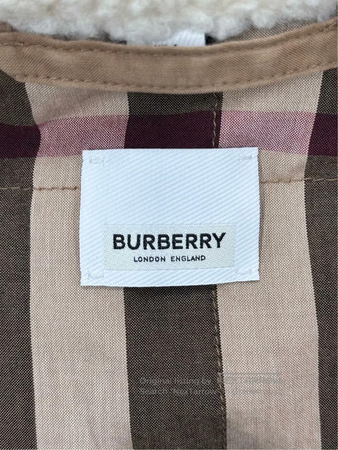 Burberry Burberry White Embroidered Logo Teddy Fleece Jacket| Size XXS / US 00 / IT 34 - 3 Thumbnail