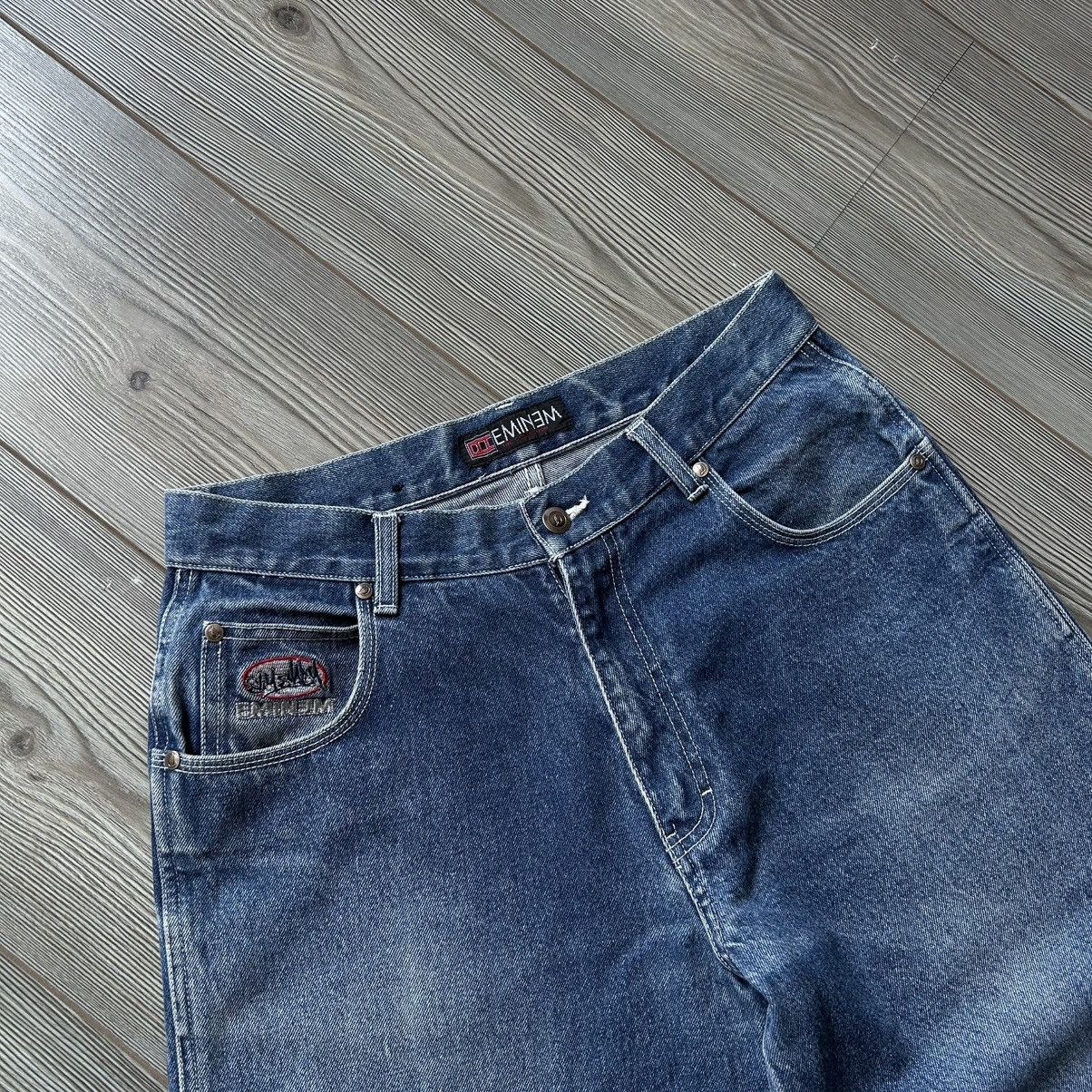 Eminem Vintage Y2K Eminem Slim Shady Carpenter Rap Shorts Jort Size US 31 - 11 Thumbnail