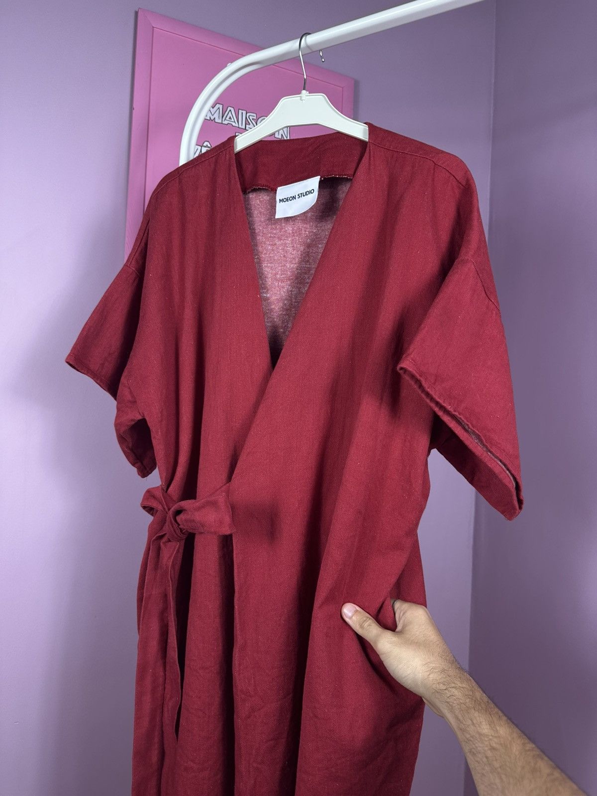 Other Moeon Studio Organic Cotton Classic Kimono Jacket Red Size S / US 4 / IT 40 - 10 Thumbnail