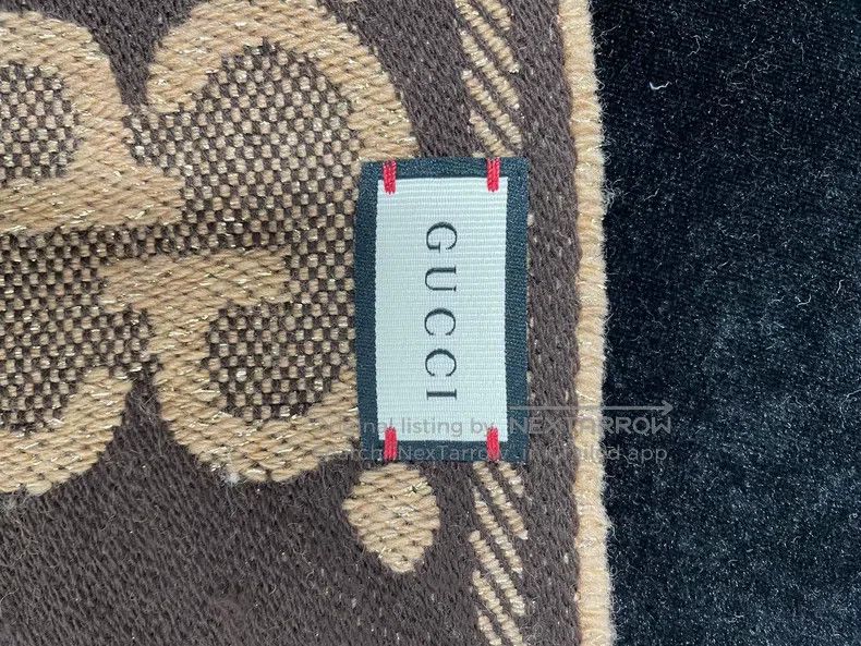 Gucci Gucci Classic caramel-coloured double G full-print scarf Size ONE SIZE - 3 Thumbnail