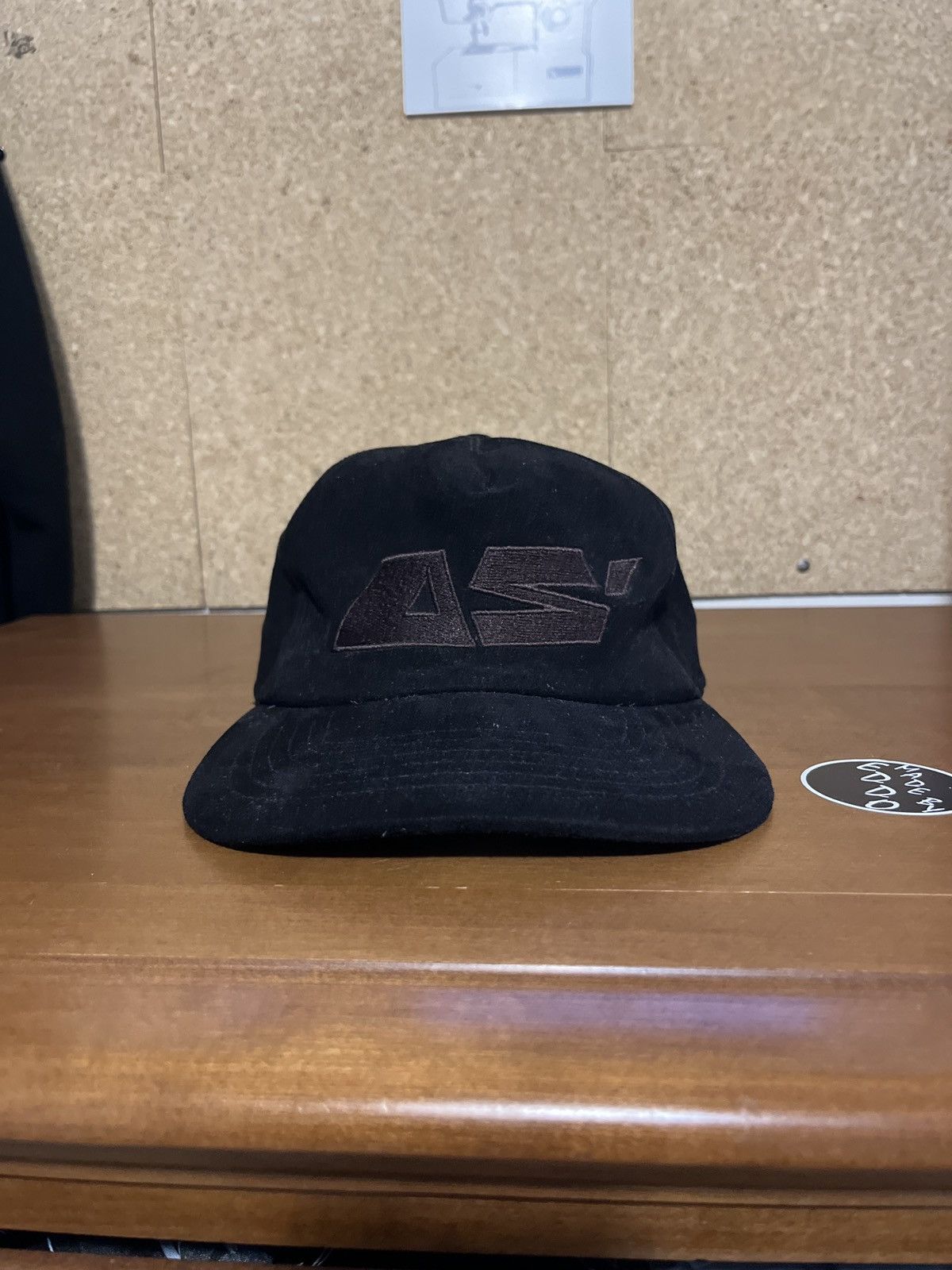 Adam Small Adam Small suede logo hat Size ONE SIZE - 1 Thumbnail