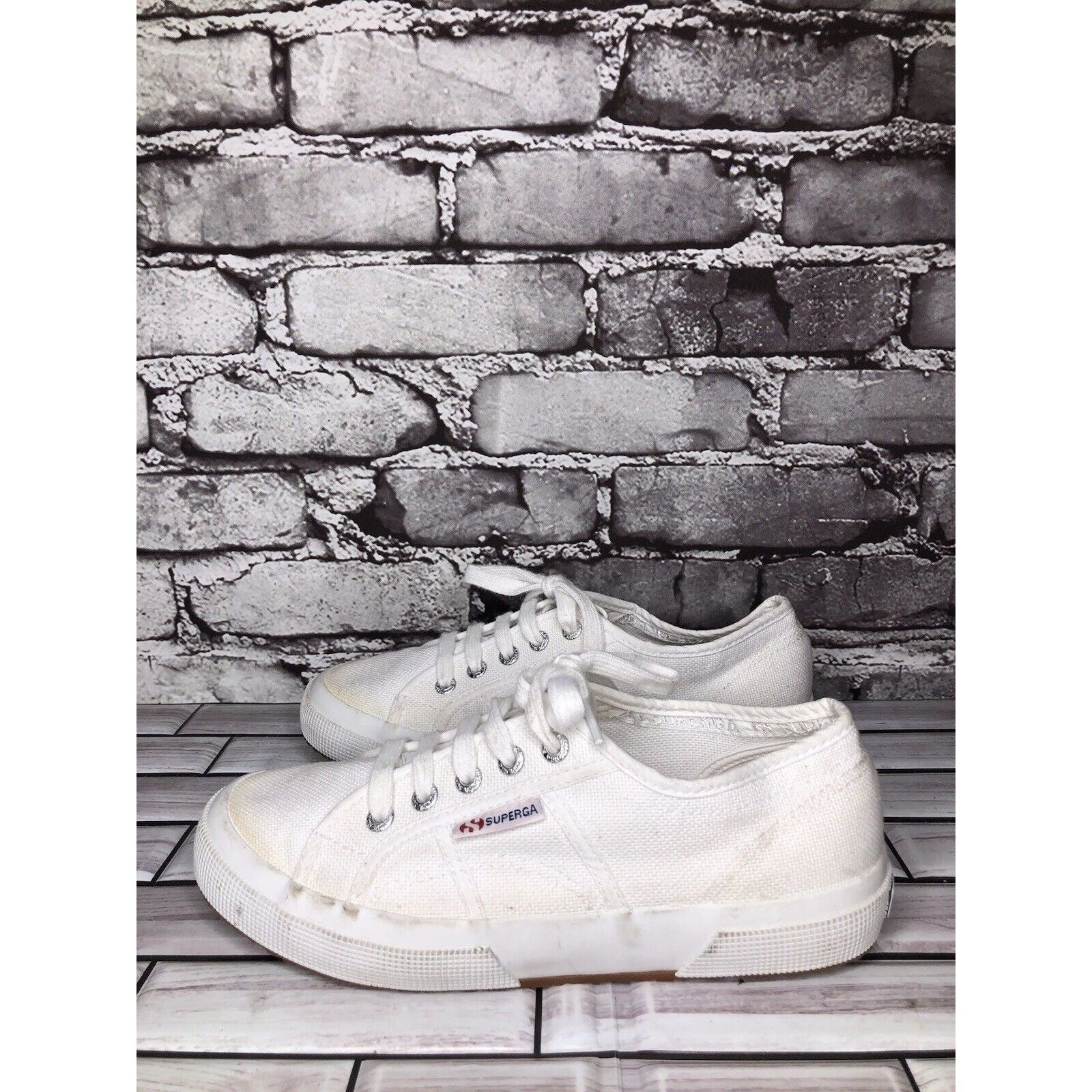 Superga Superga White Canvas Fabric Lace Up Causal Sneakers Shoes Wo Size US 7.5 / IT 37.5 - 8 Thumbnail