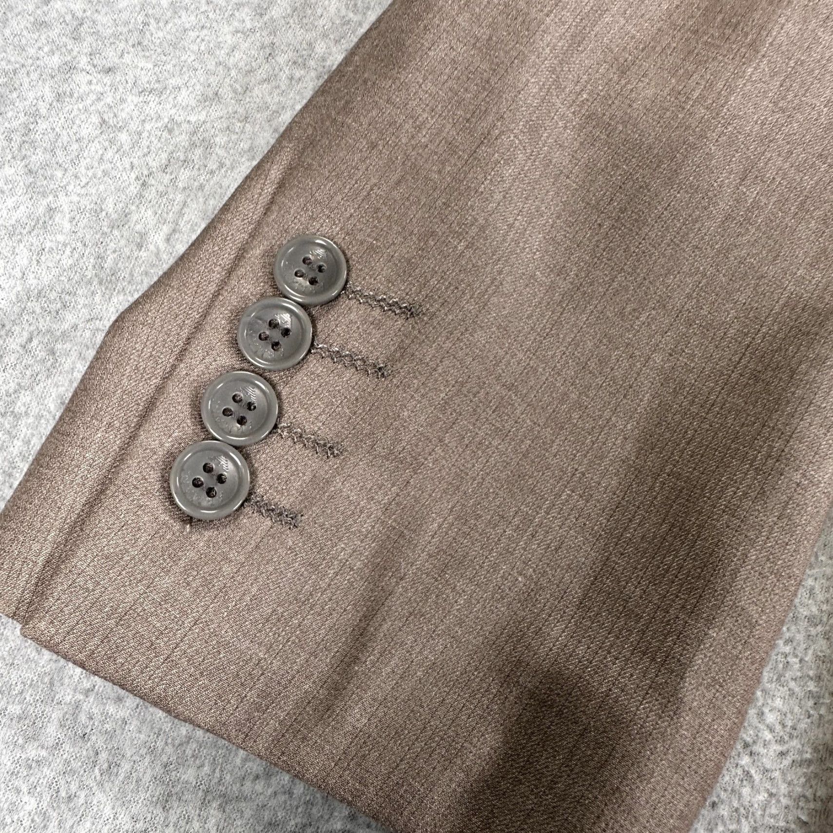 Giorgio Armani Giorgio Armani Blazer Mens 42 Brown Wool Suit Jacket Two-Button Notch Lapel Single-Breasted Size 42R - 5 Thumbnail