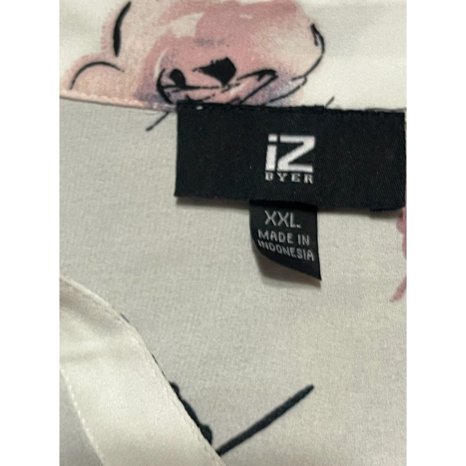 Vintage Iz Byer Blouse Womens XXL White Pink Floral Button Up 3/4 Sleeve NWT Size XXL / US 16-18 / IT 52-54 - 6 Thumbnail