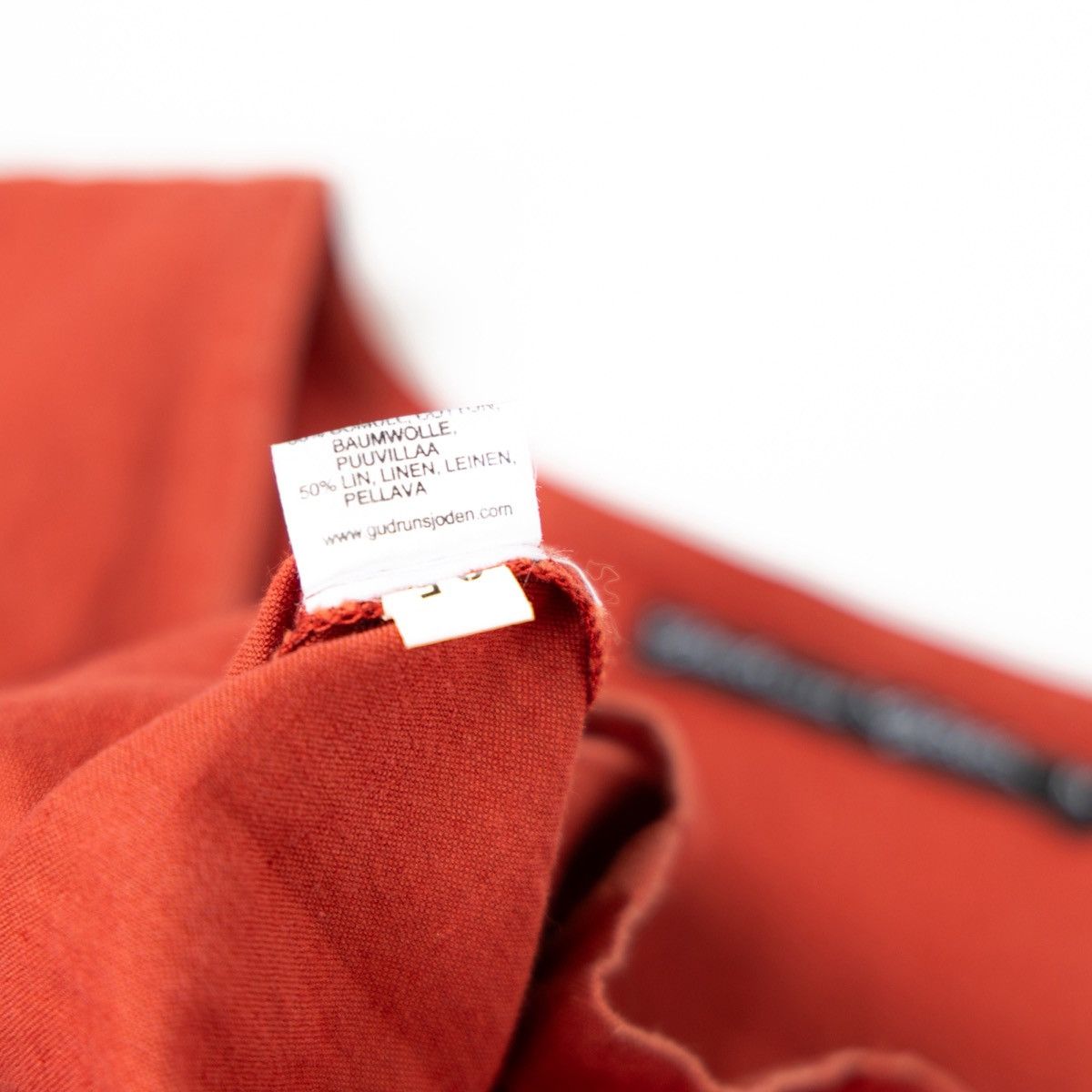 Gudrun Sjoden Gudrun Sjoden Womens Linen Dress Red Mid Length Short Sleeve Size M / US 6-8 / IT 42-44 - 8 Thumbnail