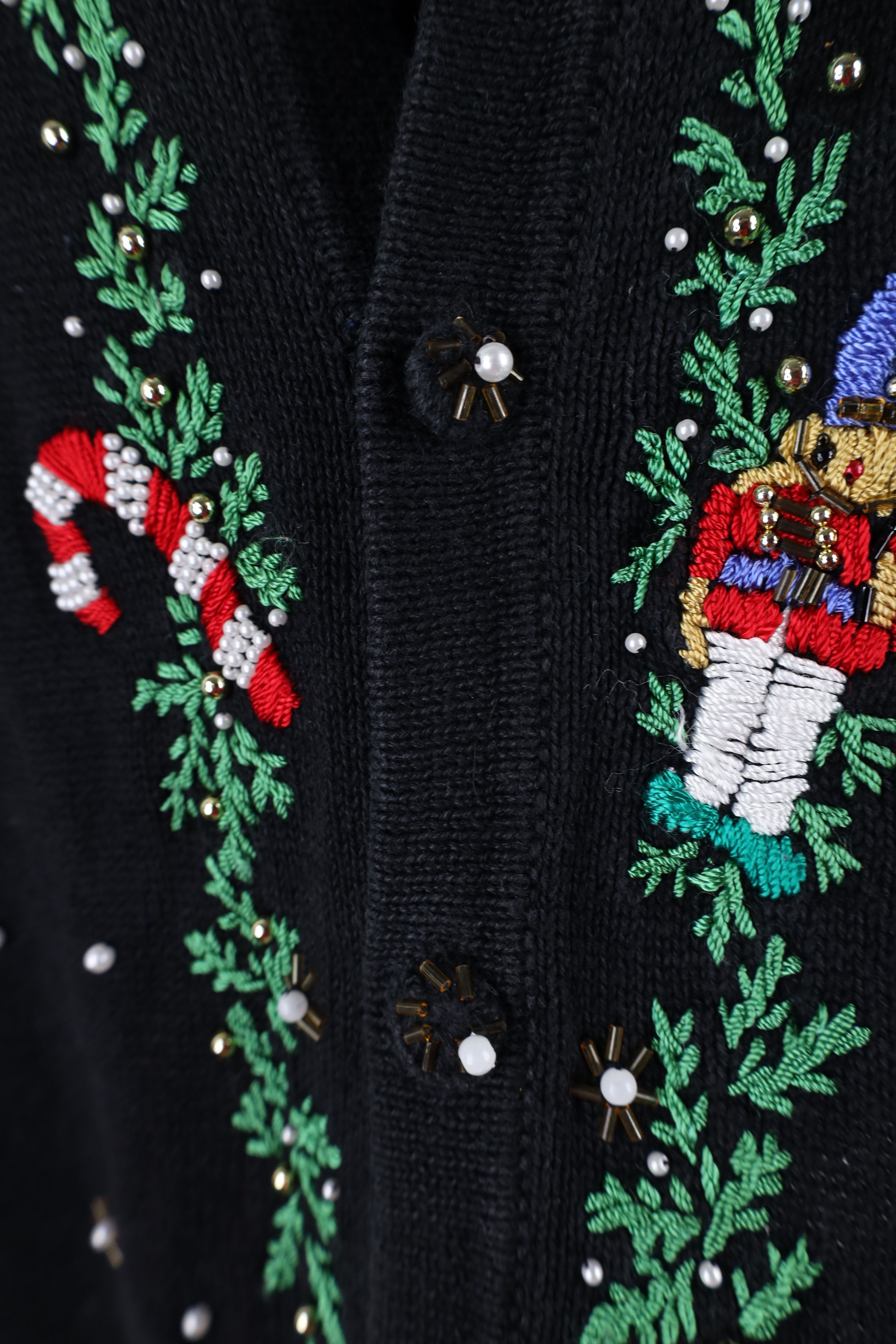 Vintage Vintage 90s Streetwear Embroidered Christmas Sweater Vest Size L / US 10 / IT 46 - 7 Thumbnail