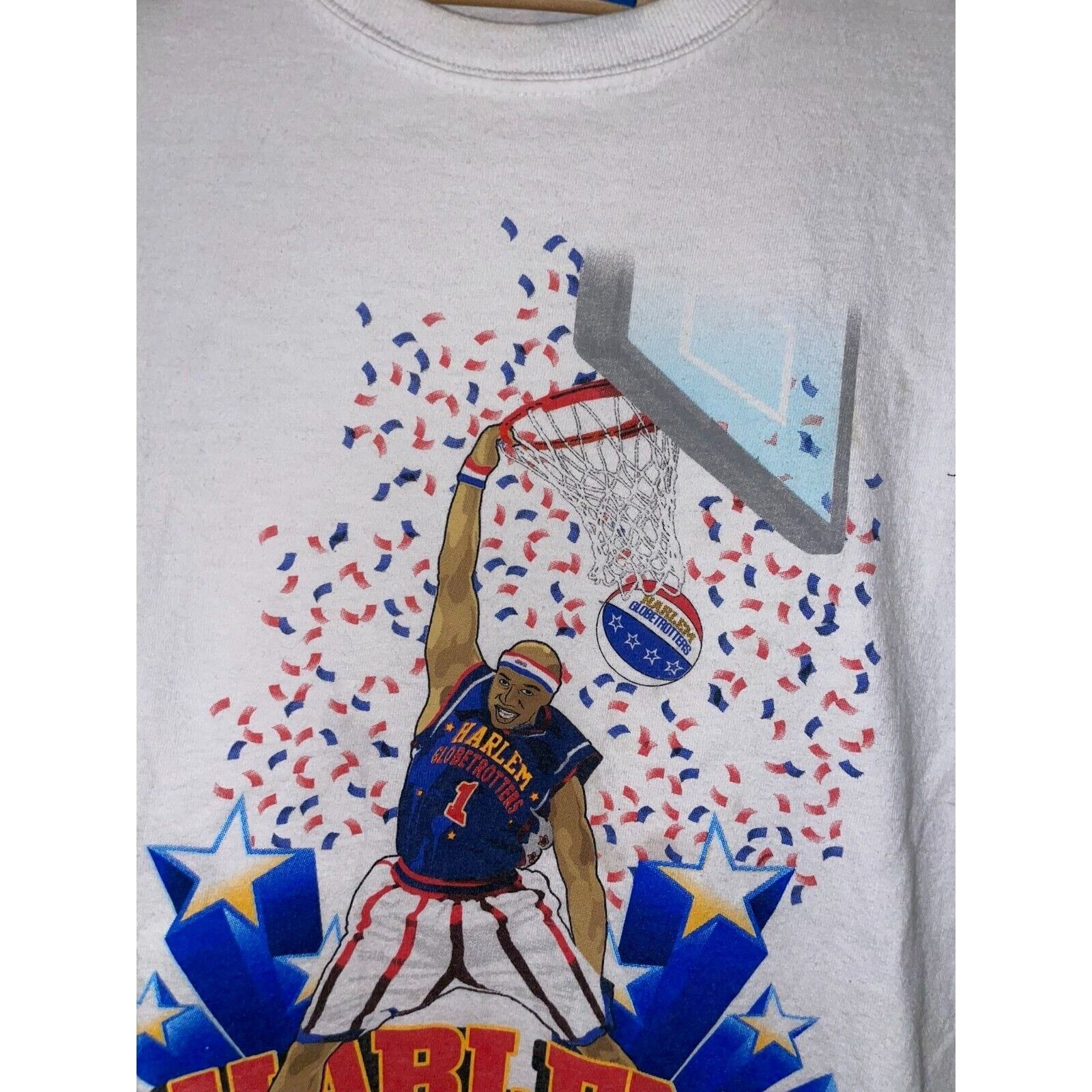 Harlem Globetrotters Harlem Globetrotters Shirt World Tour Basketball White Tee M Size US M / EU 48-50 / 2 - 4 Thumbnail