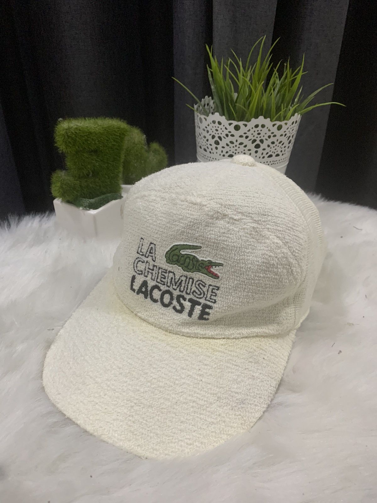 VINTAGE!! Cap LA Chemise LACOSTE Wool