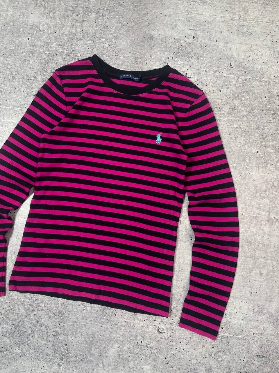Polo Ralph Lauren Vintage Ralph Lauren Stripped Long Sleeve Emo Shirt Y2K Size M / US 6-8 / IT 42-44 - 3 Thumbnail