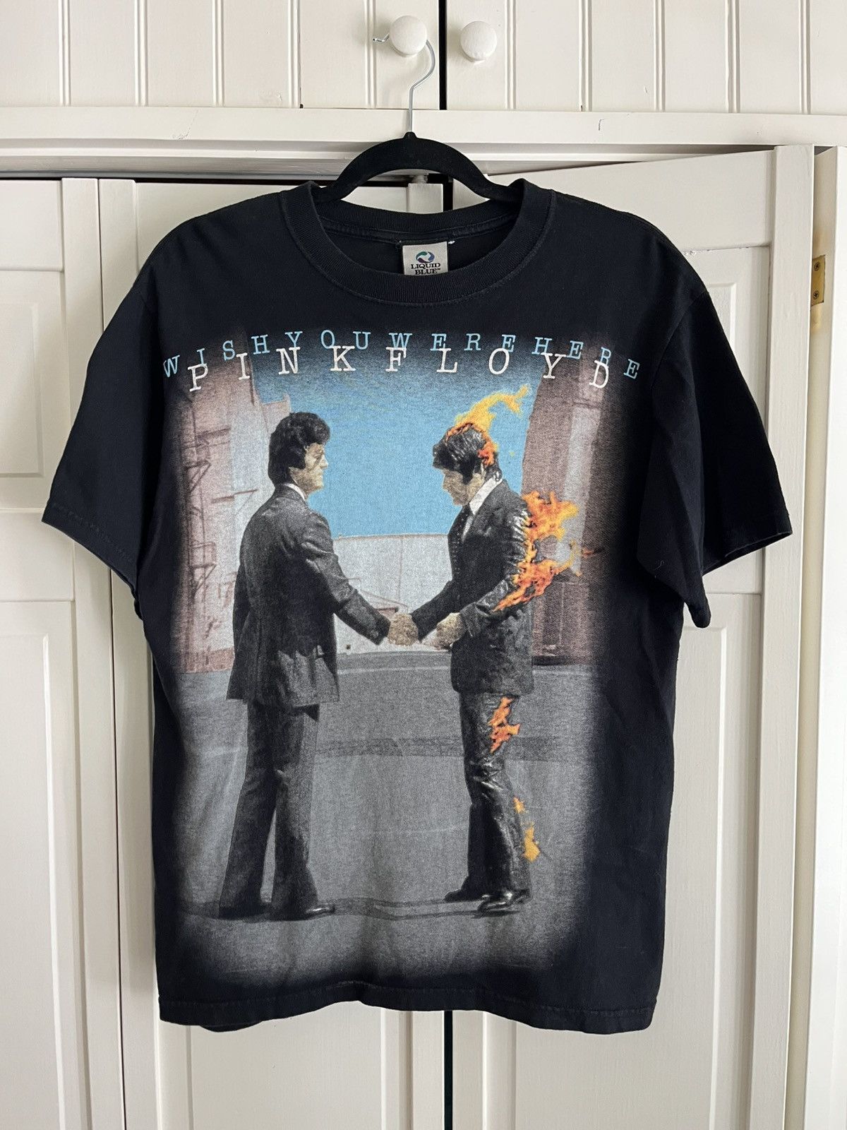 Liquid Blue Pink Floyd Vintage Shirt - Wish You Were Here Size US M / EU 48-50 / 2 - 1 Thumbnail