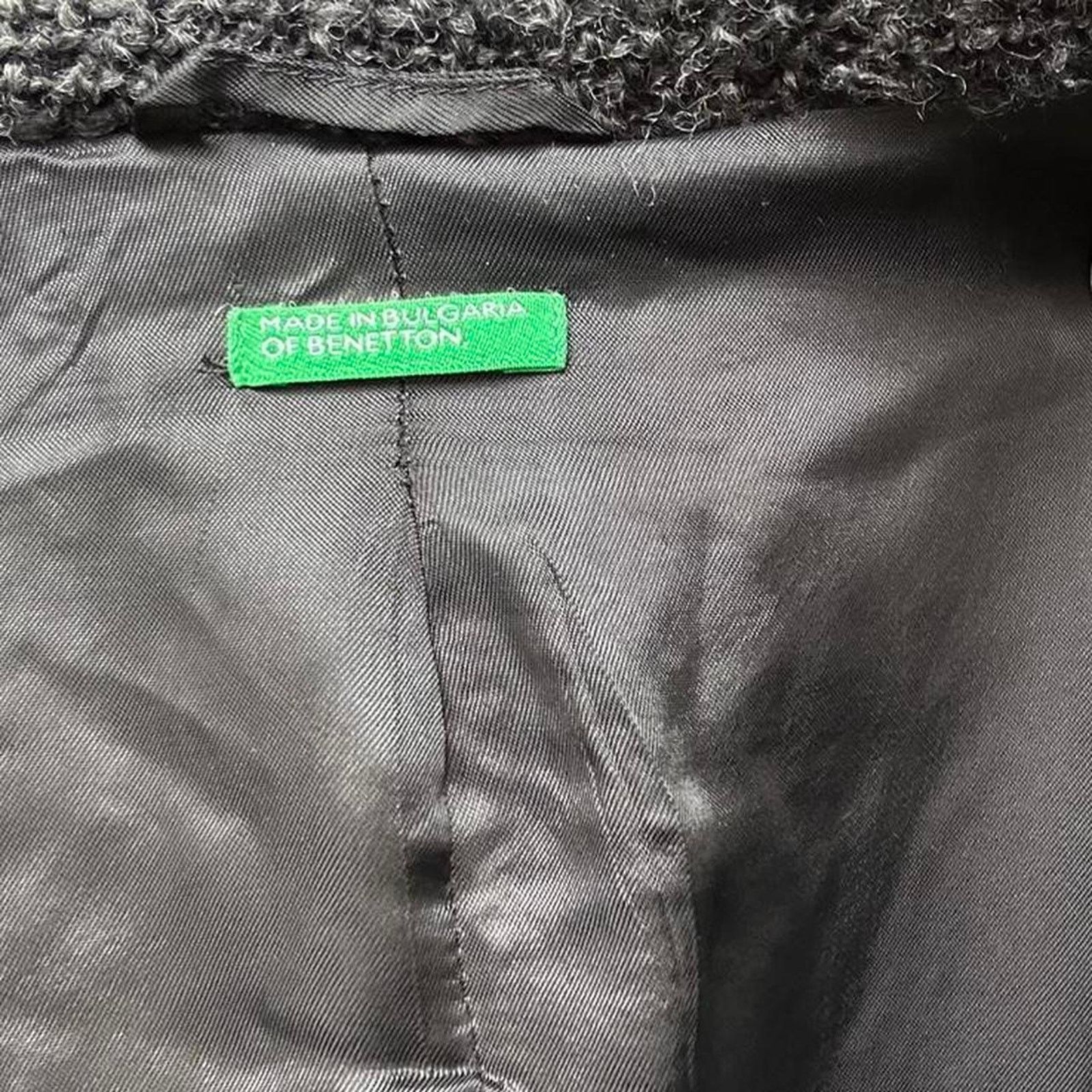 United Colors Of Benetton Of Benetton Longline Wool Coat (S) Size S / US 4 / IT 40 - 7 Thumbnail
