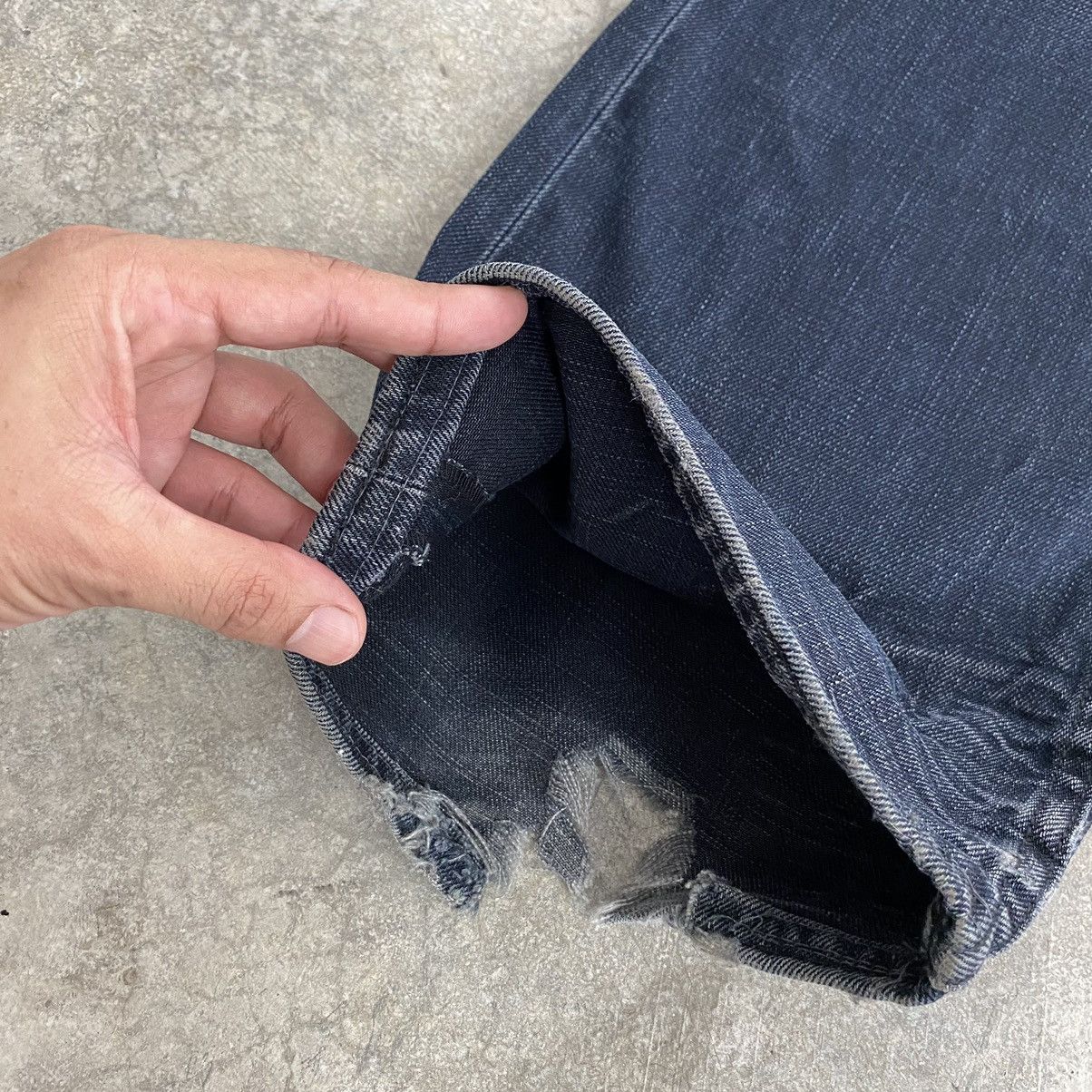 Lee Vintage Lee Faded Black Flared Denim Jeans Size US 34 / EU 50 - 8 Thumbnail